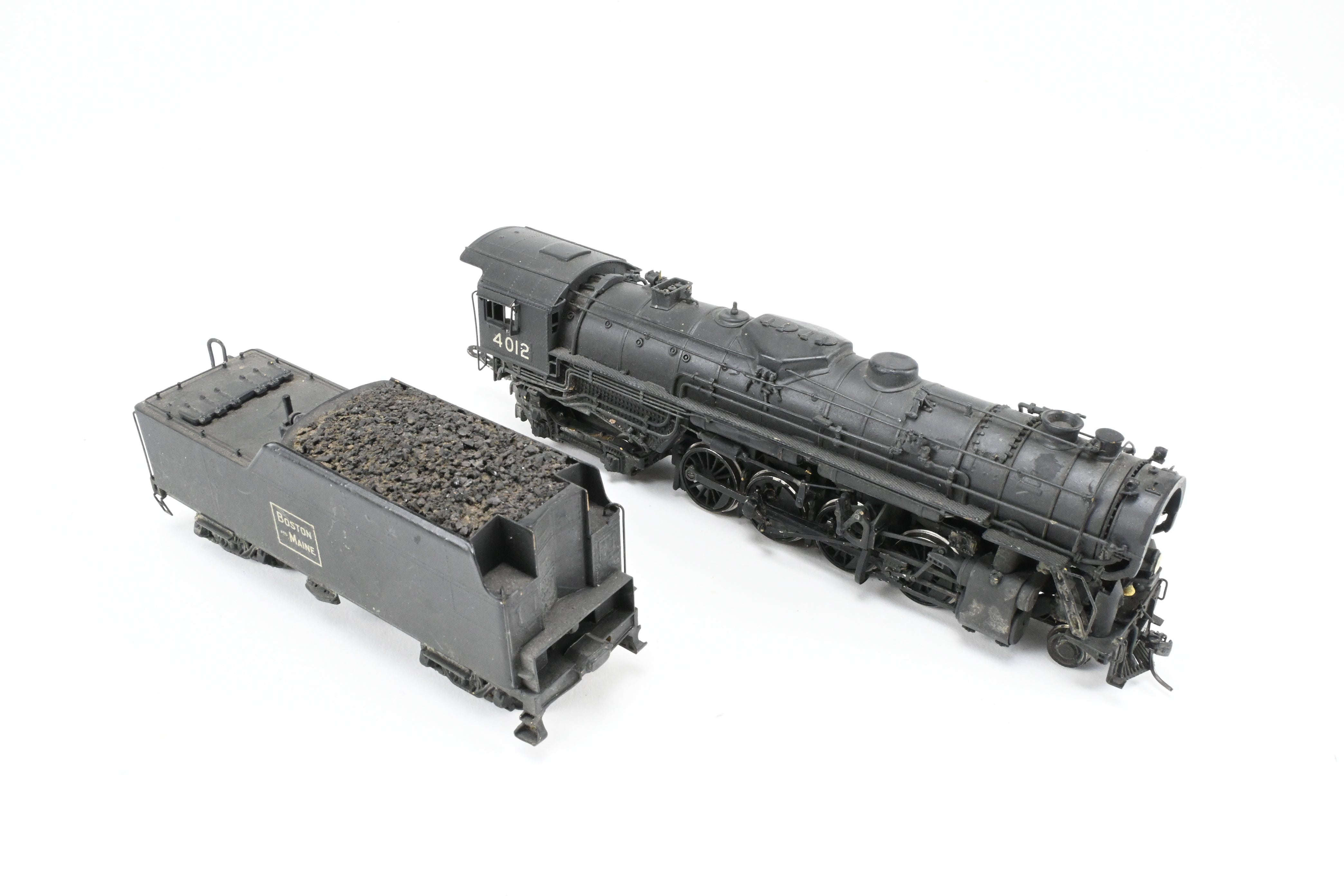 HO Scale Brass Westside Model Co. B&M - Boston & Maine 2-8-4 Class T-1a Berkshire Locomotive Model Custom Painted with No. 4012
