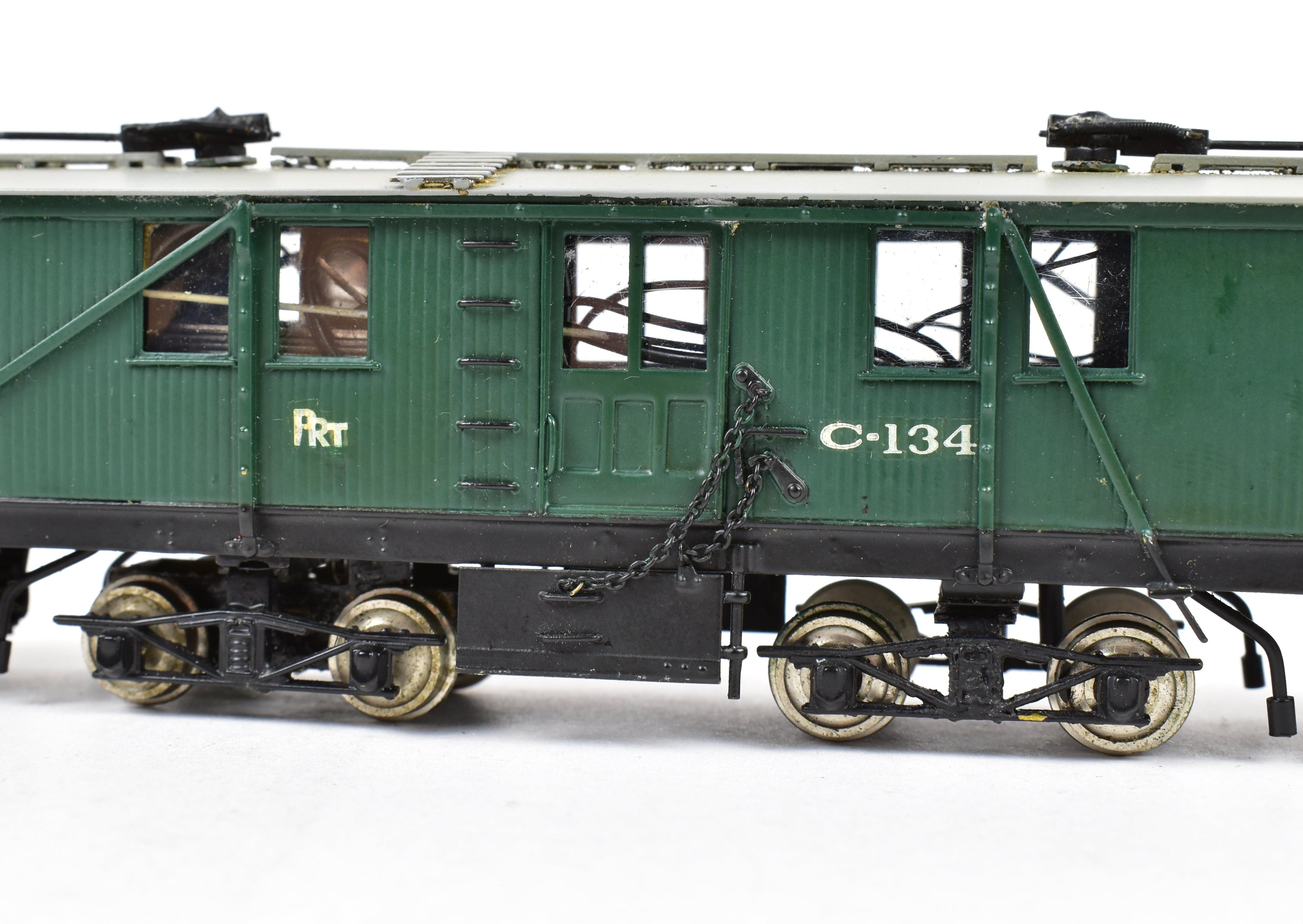 HO Scale Brass Philadelphia Rapid Transit Double Truck Street Sweeper Model C-134 by Huntington Model Works, Repackaged