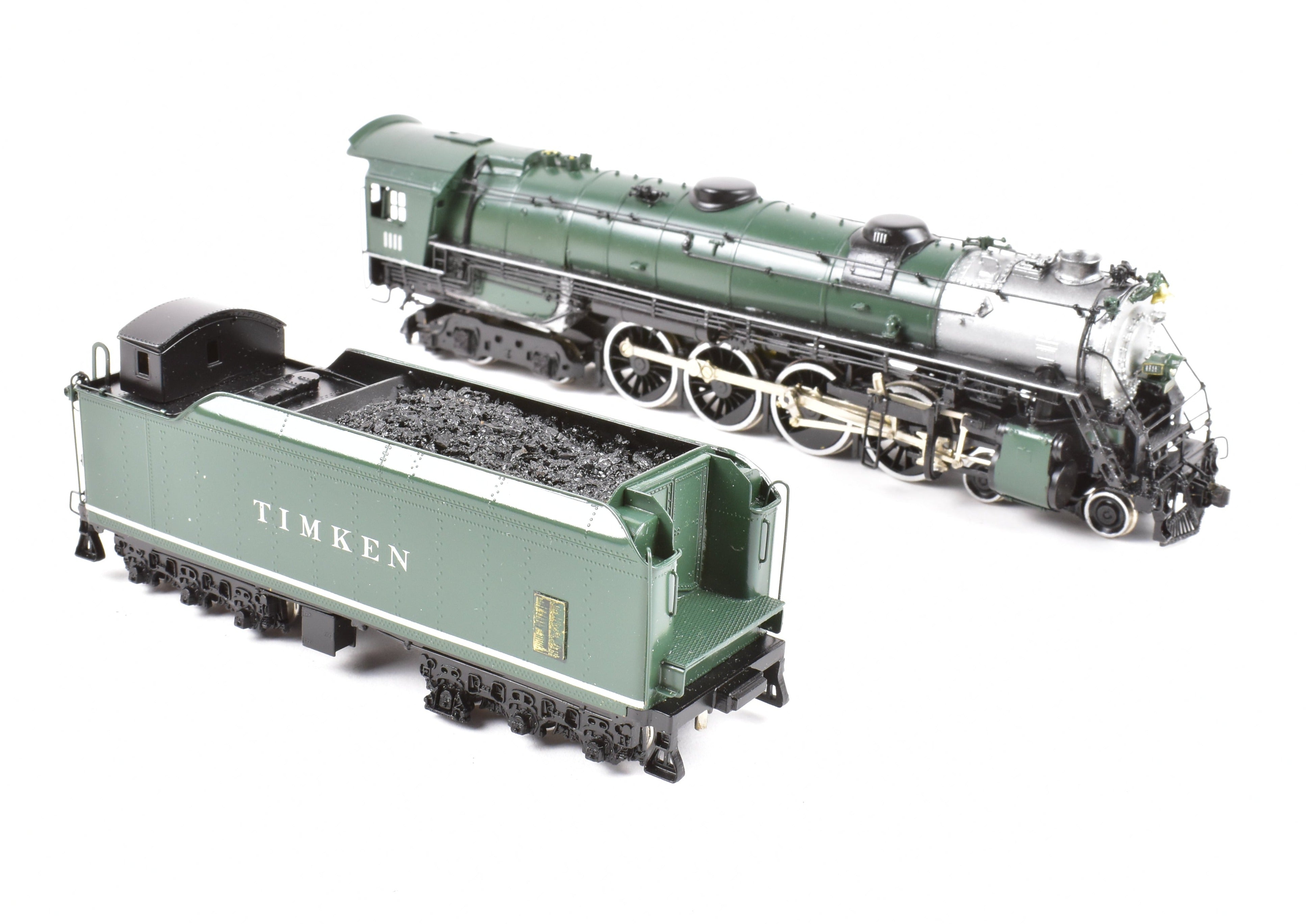 HO Scale Brass Model Train CON Key Imports Timken 4-8-4 No. 1111 Four Aces Professionally Painted