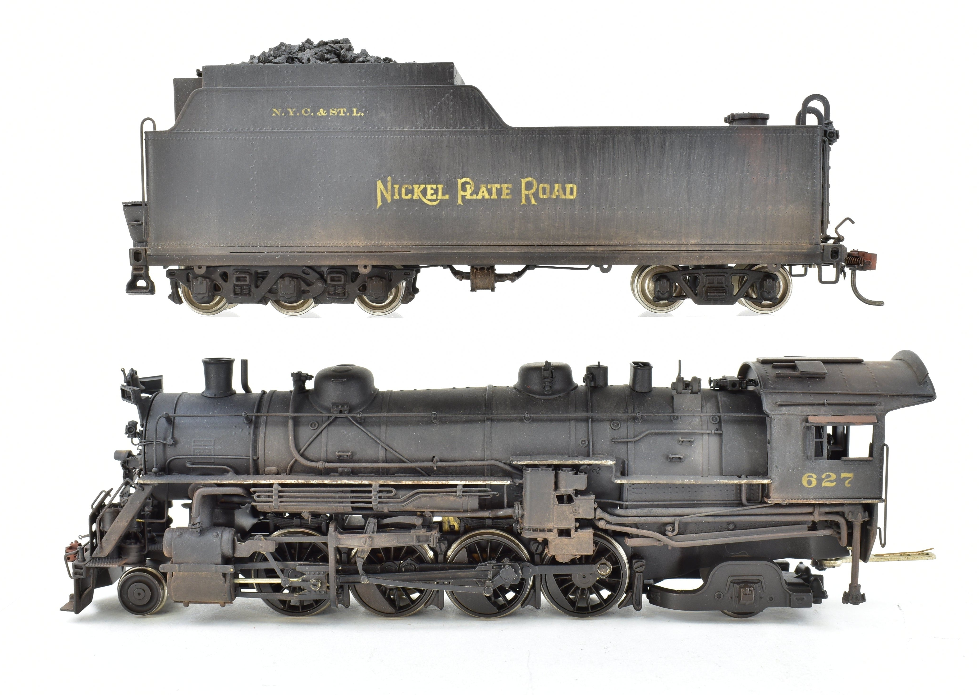 HO Scale Brass NKP - Nickel Plate Road H - 6d 2 - 8 - 2 Mikado CP No. 627 Model