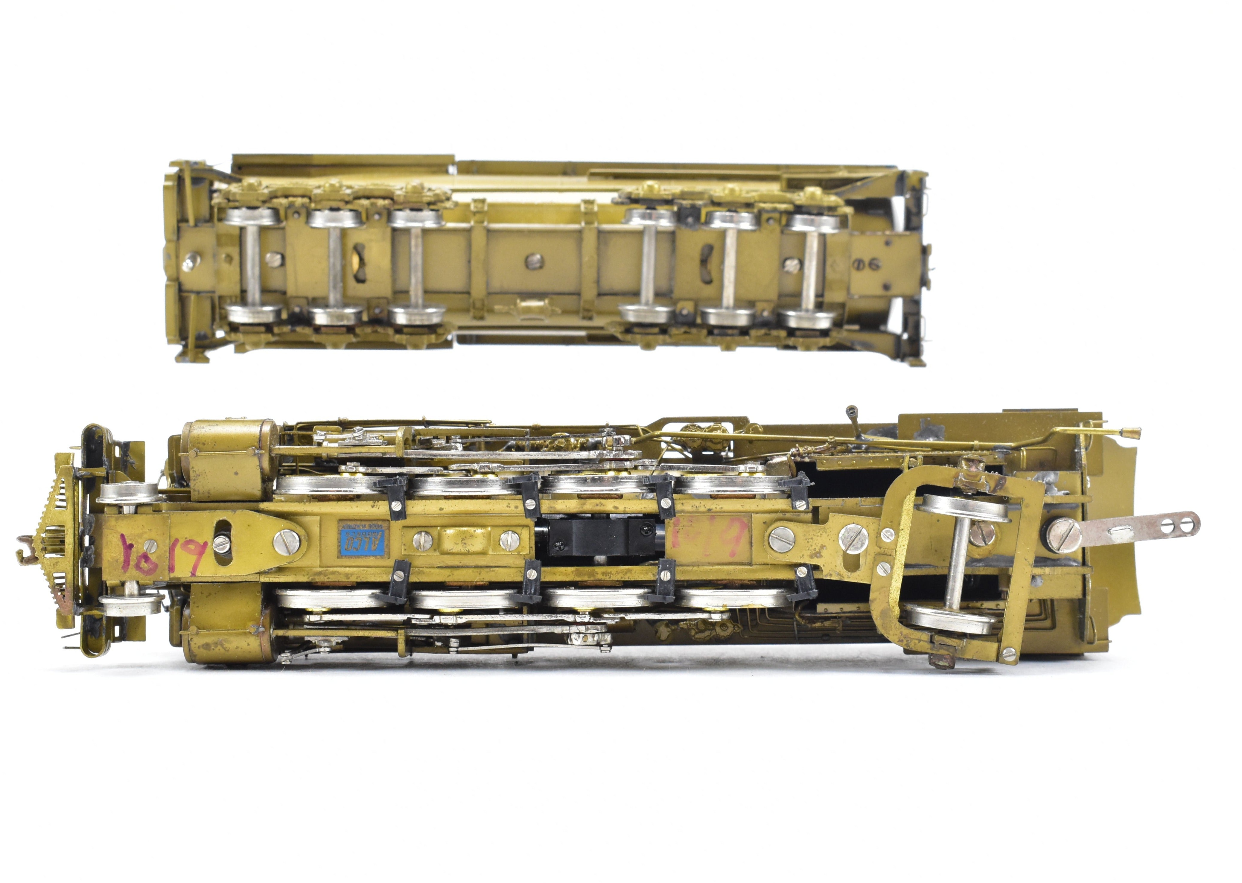 HO Scale Brass ALCO Model Train Southern Pacific MK - 6 2 - 8 - 2 Locomotive Upgraded with NWSL Gearbox