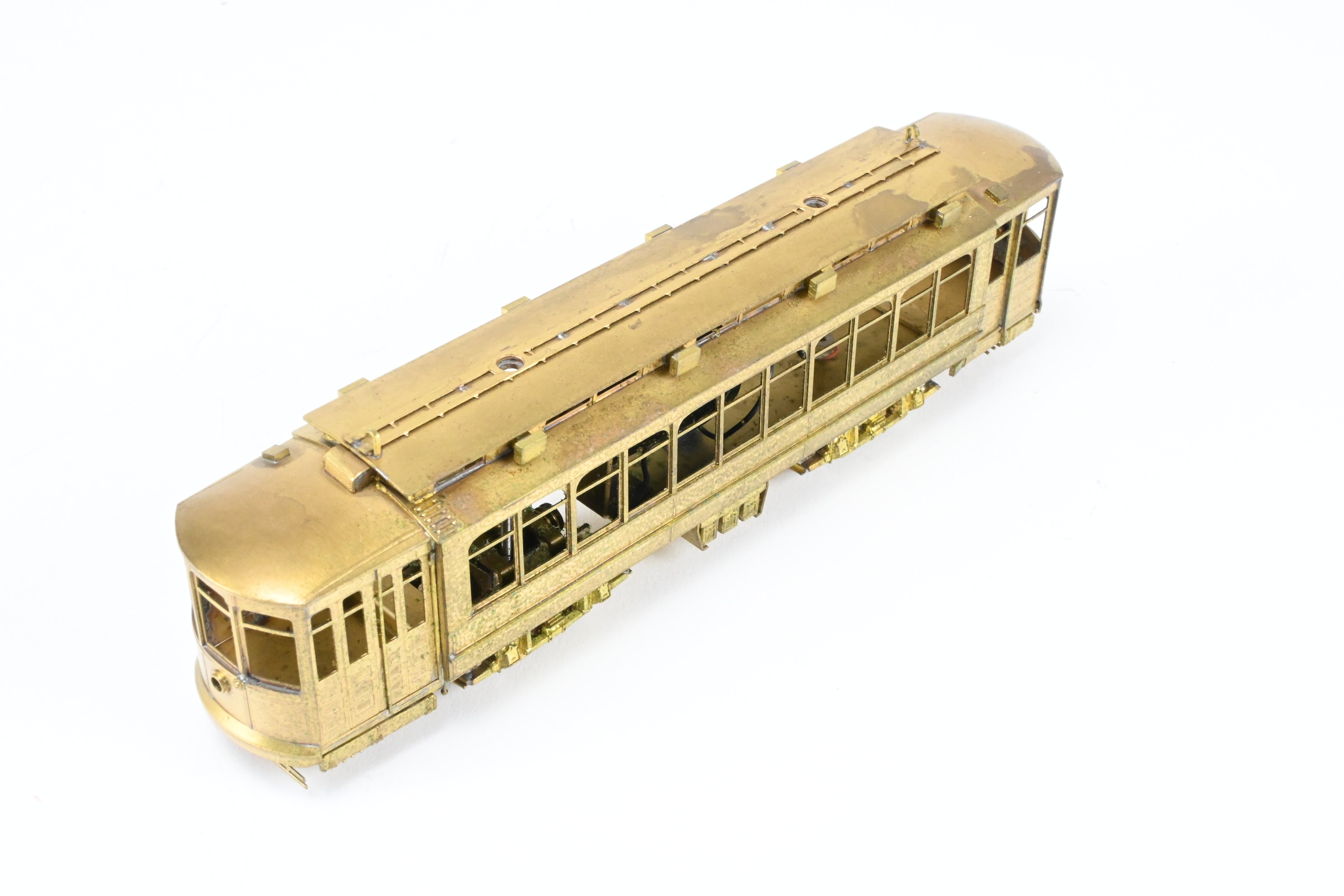 HO Scale Brass Chicago Surface Lines 346 City Big Brill Car Model by Fairfield Models without Trolley Poles