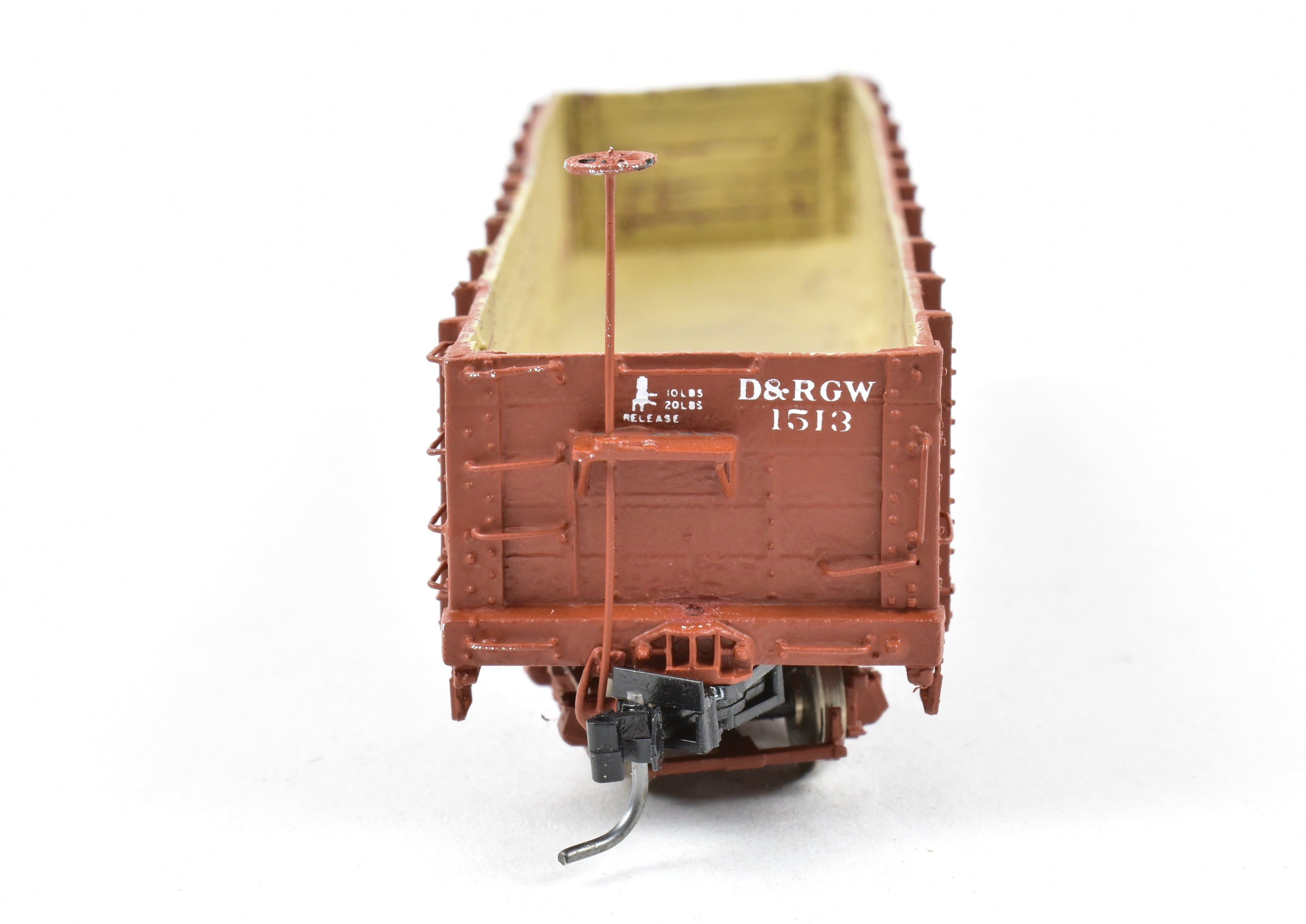 HOn3 Scale Custom - Built Denver & Rio Grande Western (D&RGW) Gondola Model of Leadville Supply Company from the 1940s, #1513