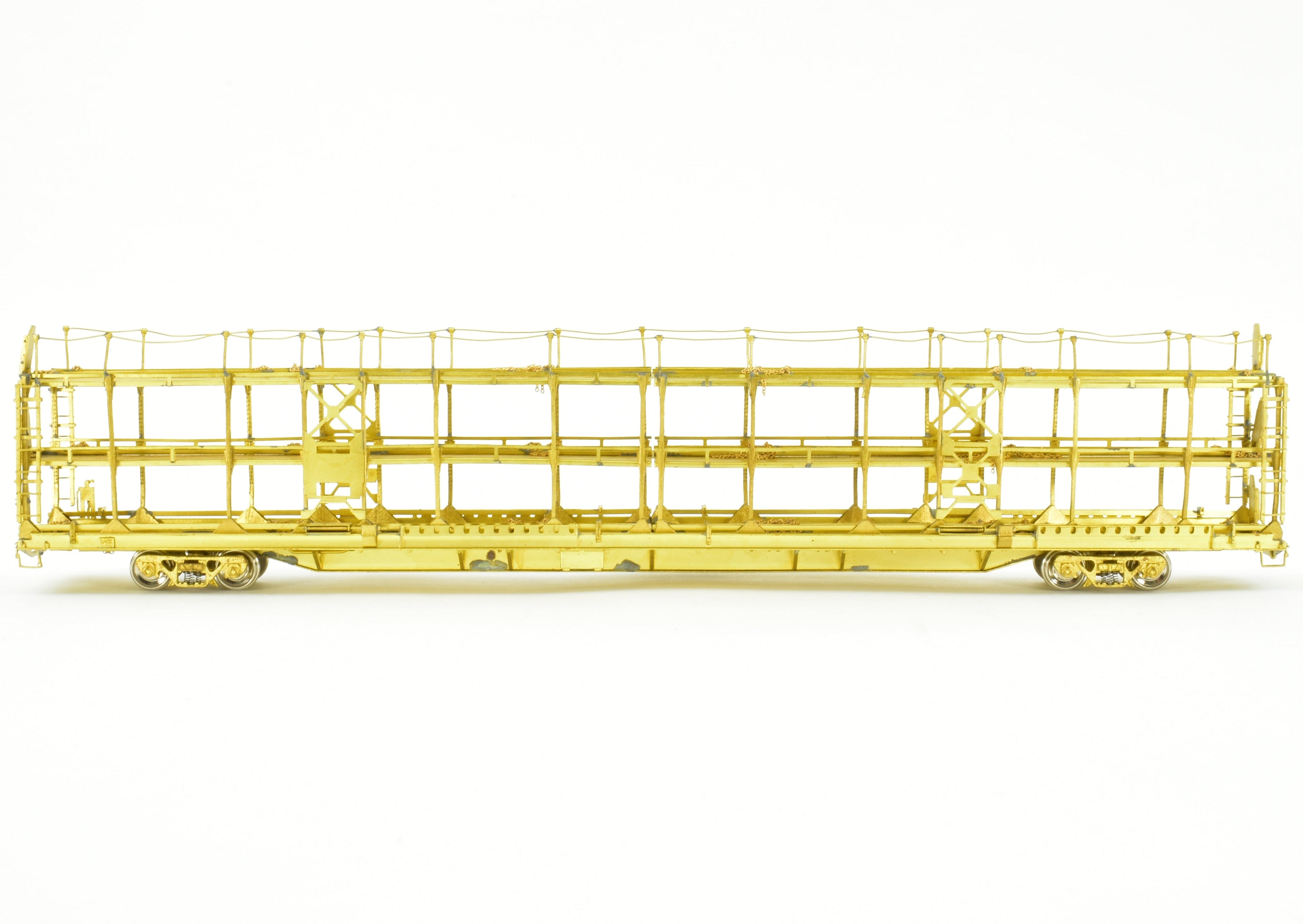 HO Brass OMI Overland Models Whitehead-Kales Tri-Level Auto Rack, 1987 Run