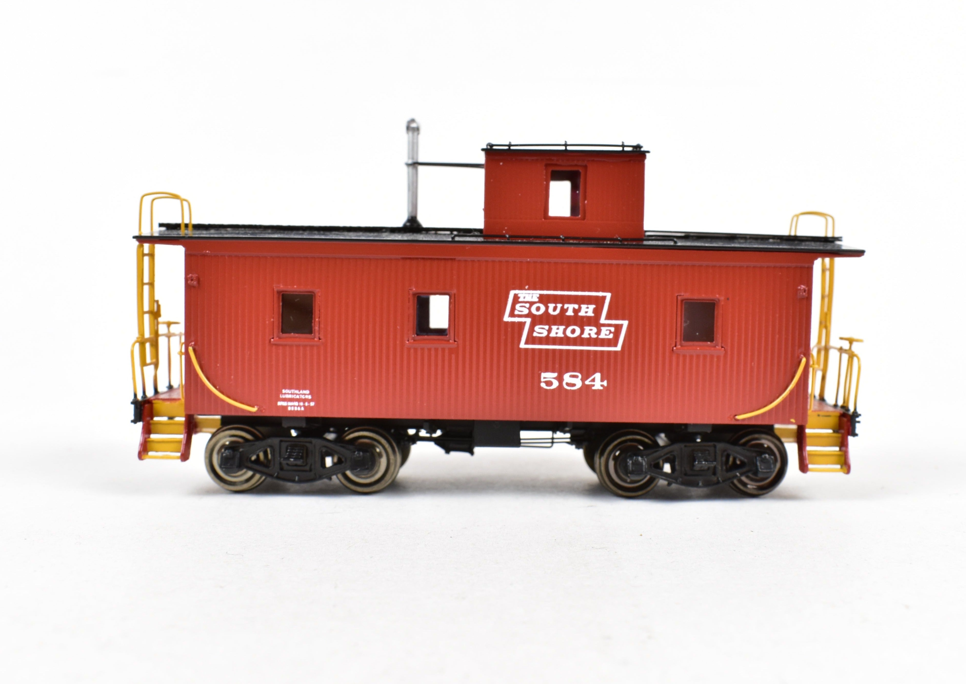HO Scale Brass Duluth South Shore & Atlantic Shorty Wood Sheath Caboose FP No. 584 Model by Overland Models, Inc. (OMI)