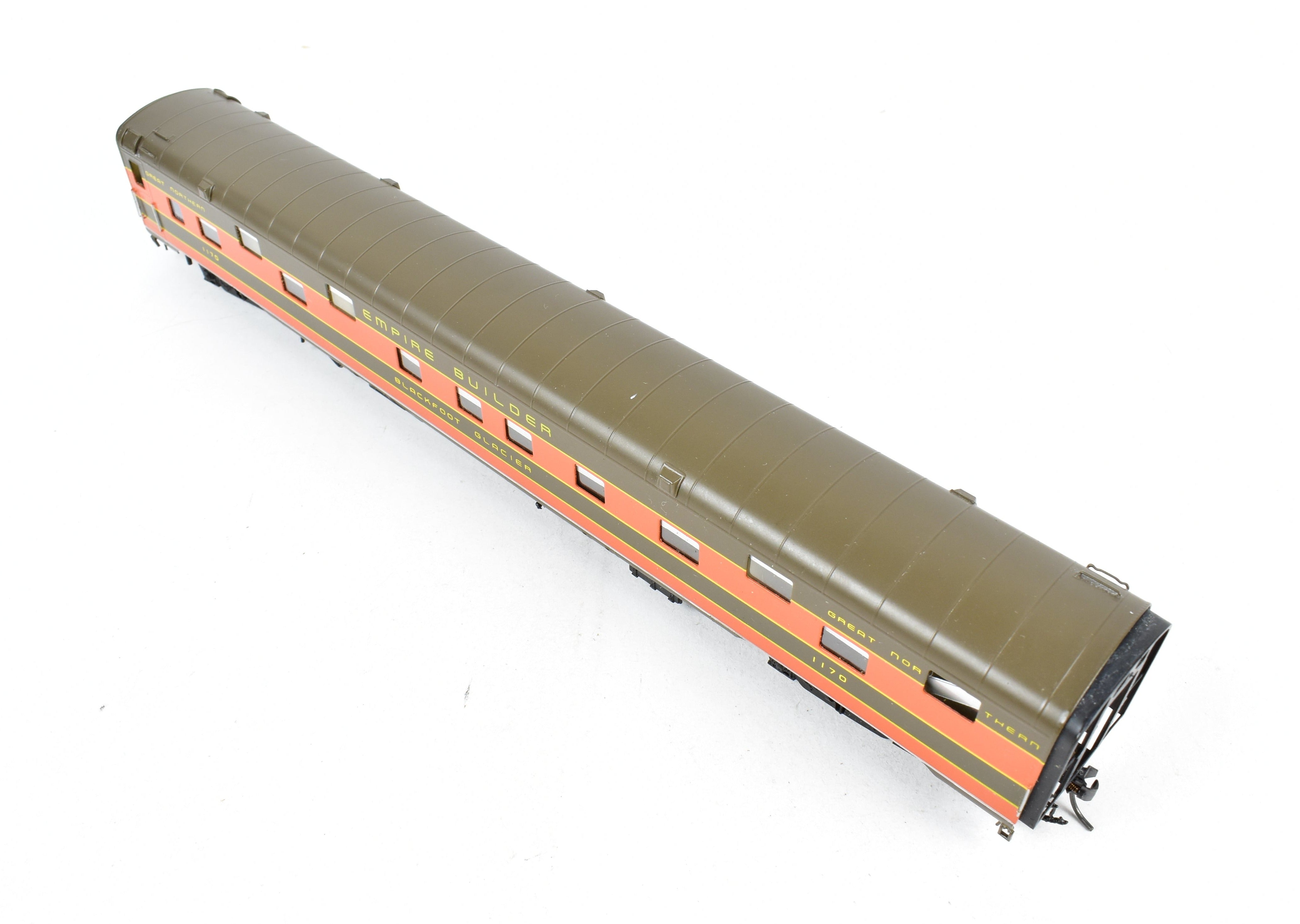 HO Scale Brass Key Imports GN - Great Northern Glacier Series Single Sleeper Car Professionally Painted for Collectors