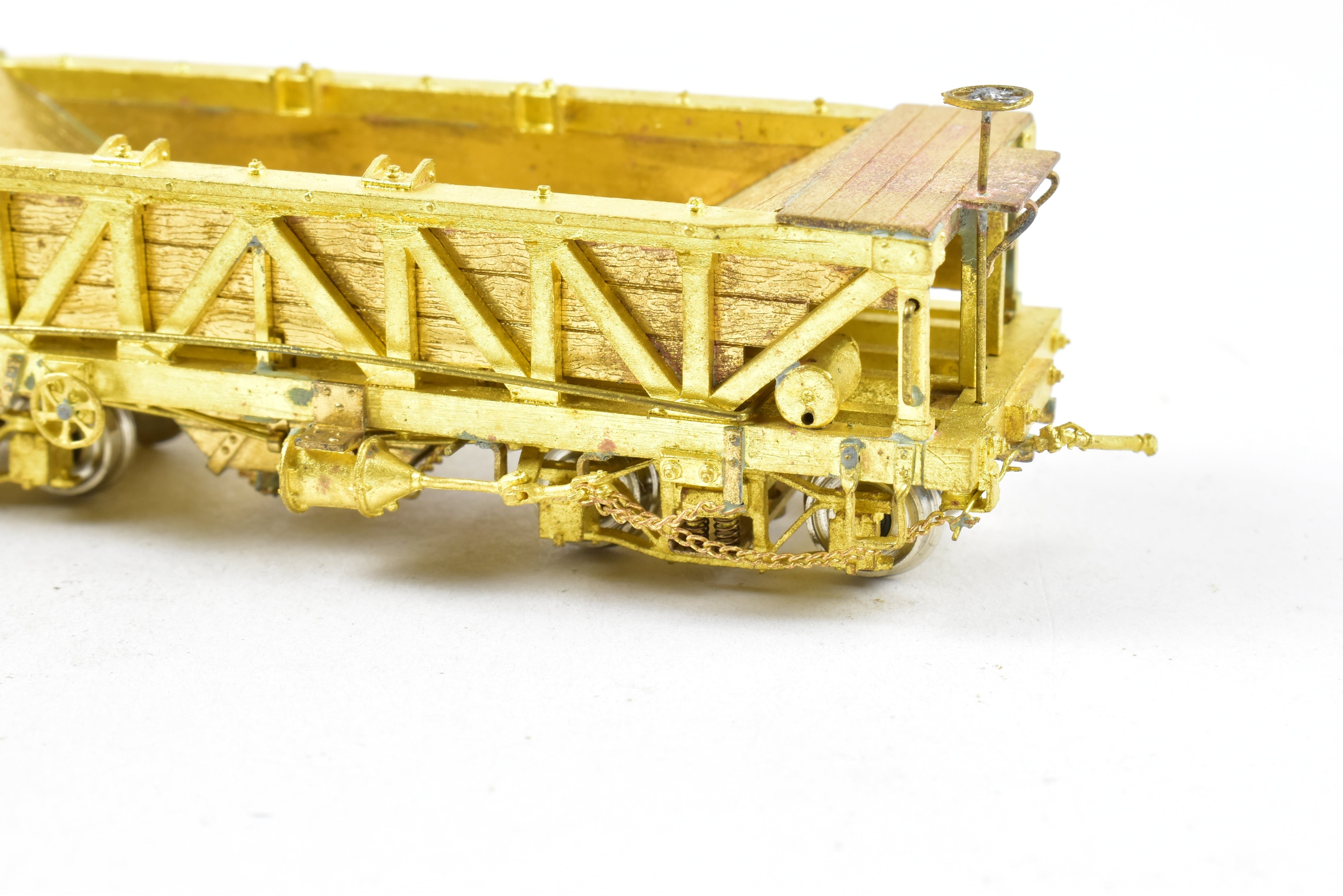 HOn3 Brass OMI Rock Car with Sprung Trucks from Overland Models in Great Condition