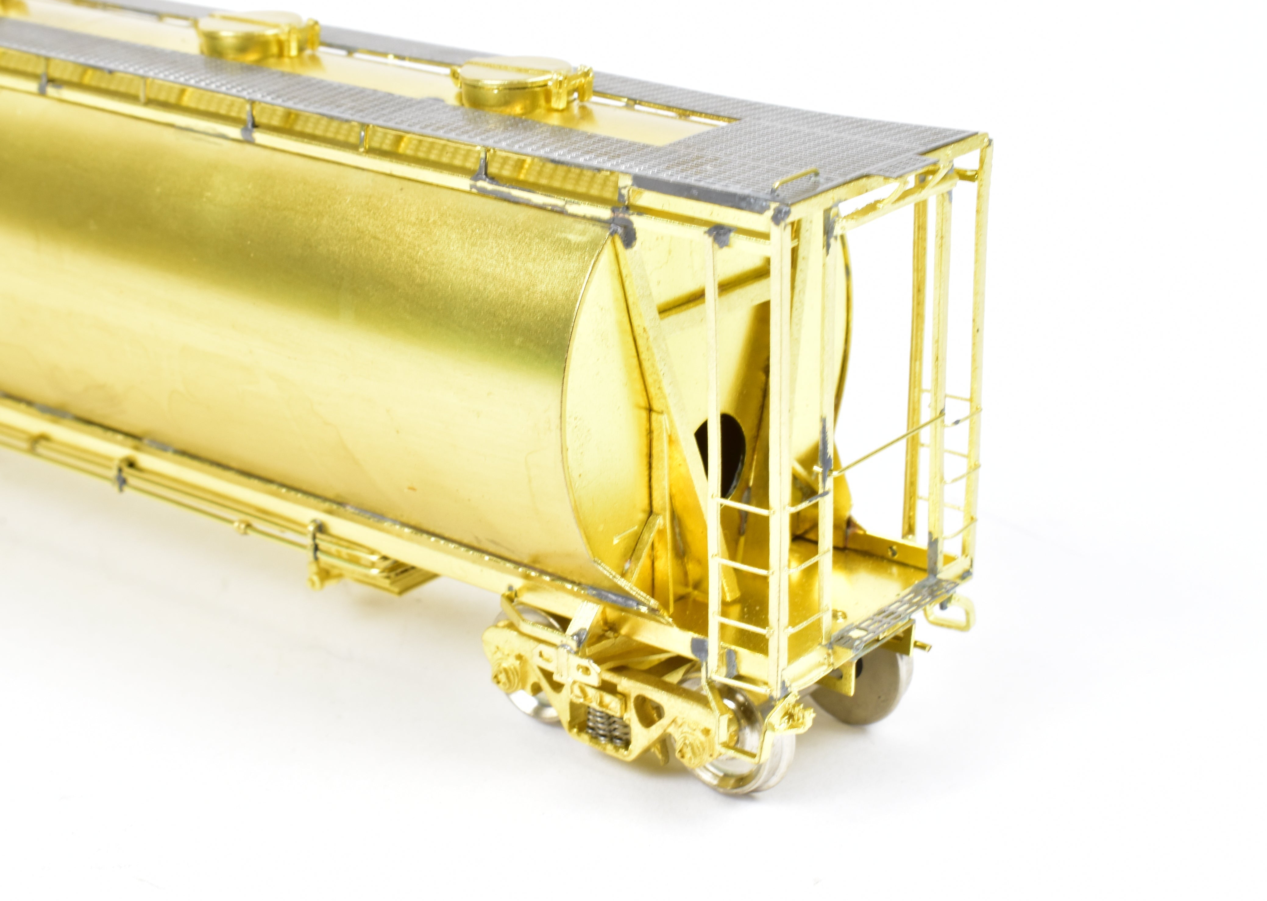 HO Brass OMI - CNJ & Conrail 2-Bay Cylindrical Hopper by Overland Models