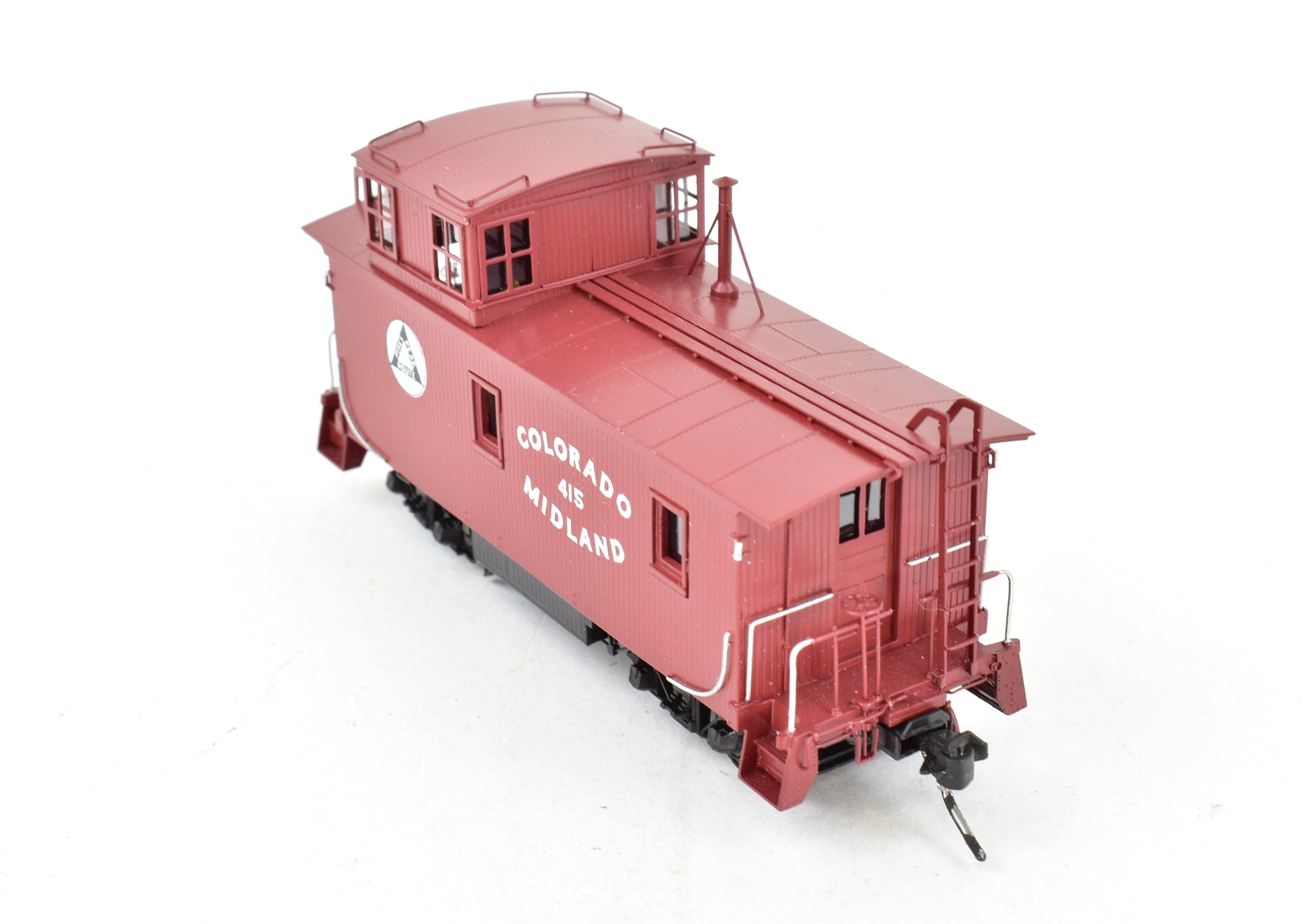 Collector's Pro-Painted HO Brass Beaver Creek Colorado Midland Wood Caboose