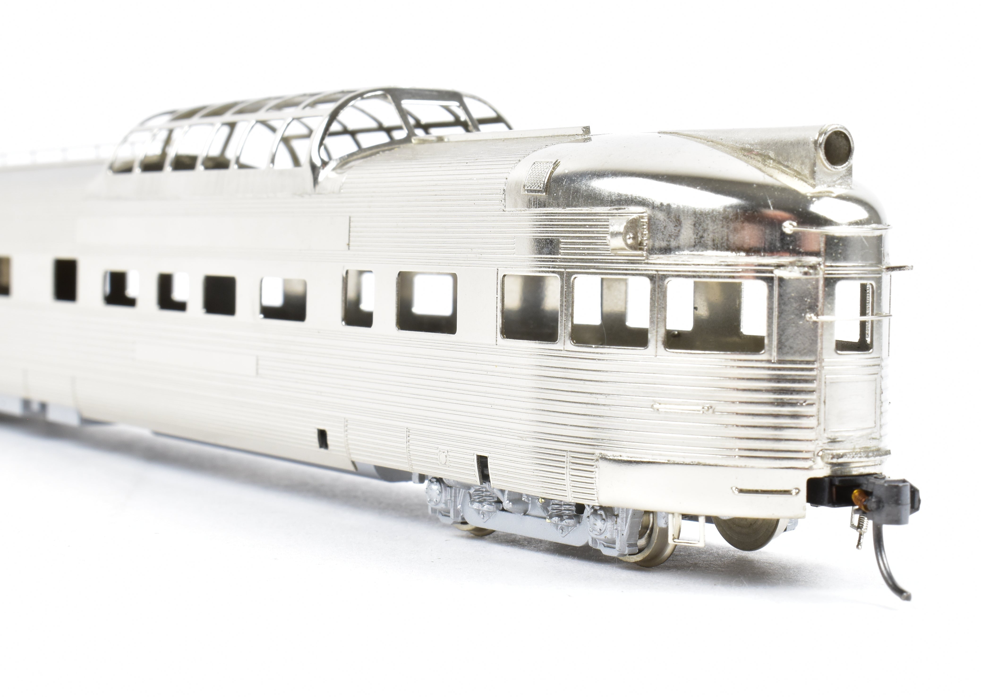 HO Scale Brass Model of Oriental Limited CB&Q/DRGW/WP California Zephyr Dome Sleeper Observation Car