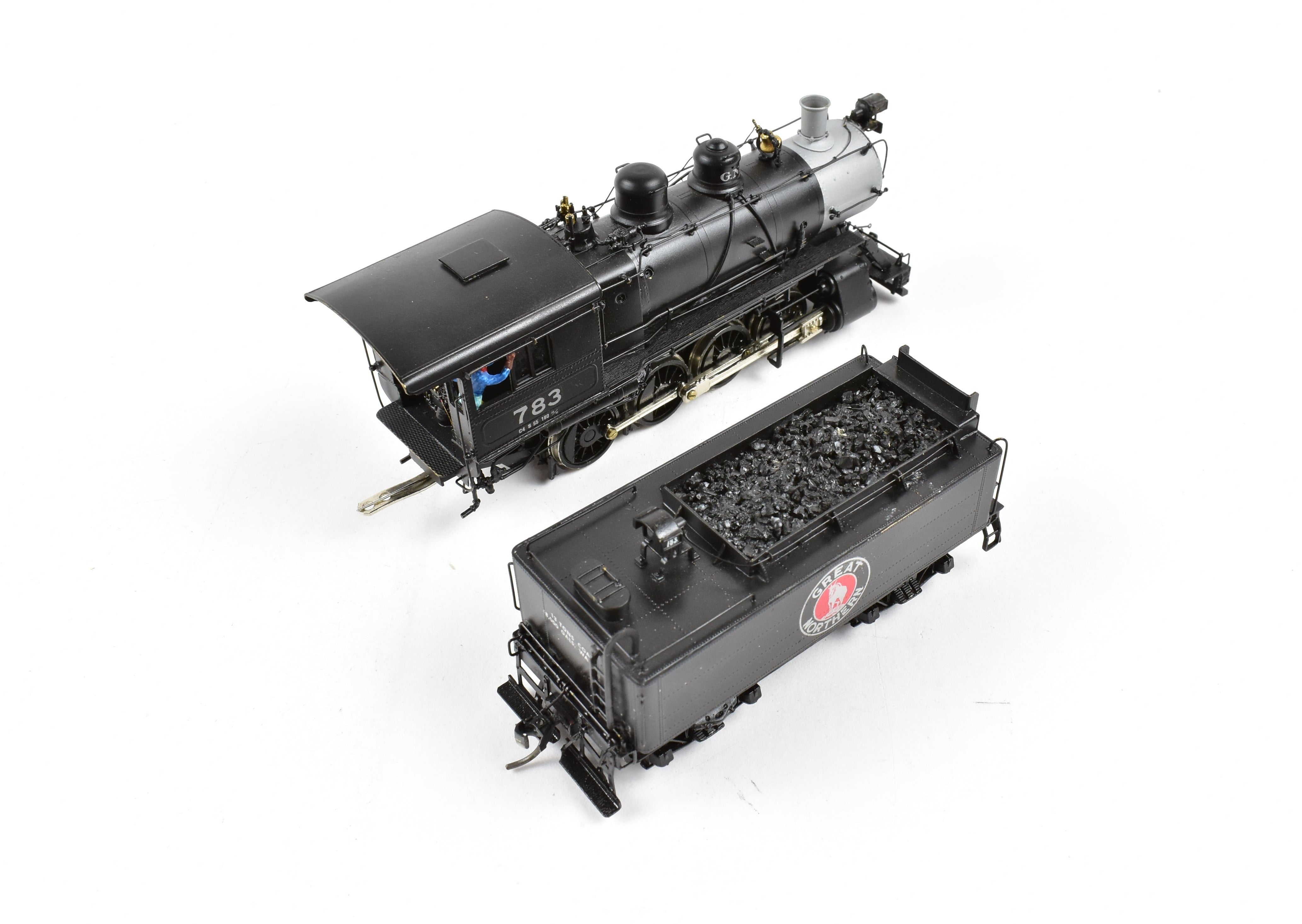 HO Scale Brass Model Train - Oriental Limited Great Northern Class C - 4 0 - 8 - 0 Switcher Locomotive CP No. 783