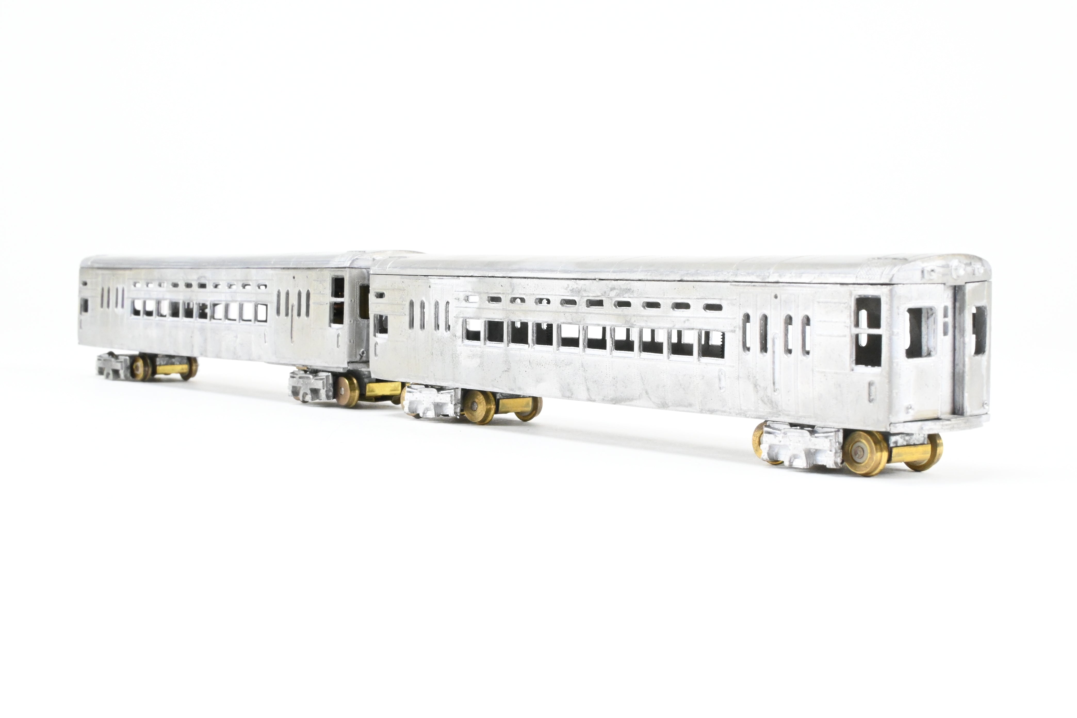 HO Scale Diecast Model Train Set - Chicago Transit Authority 1 - 50 Series Rapid Transit L Two - Car Set by MTS Imports