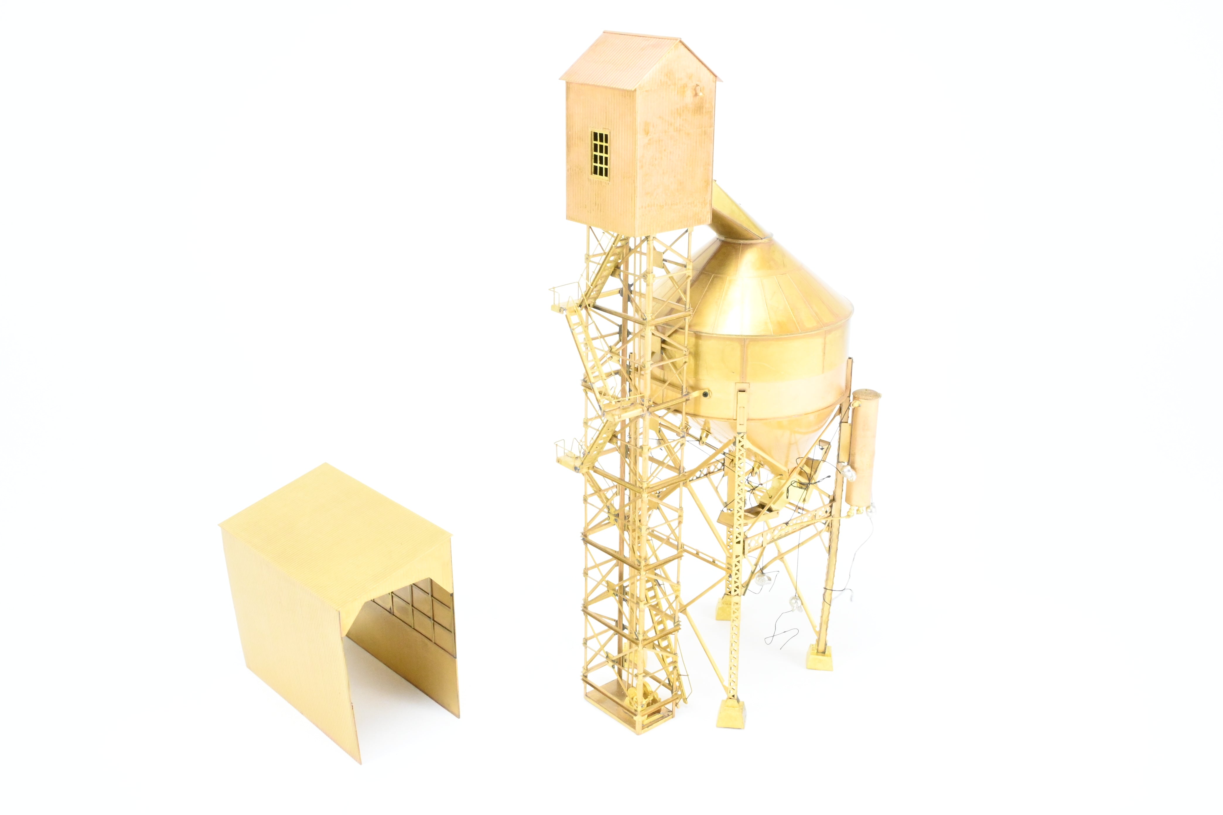 HO Scale Brass Model - Overland Models, Inc. Ogle Steel Type Coaling Tower from 1998 Production Run for Various Midwest and East Roads