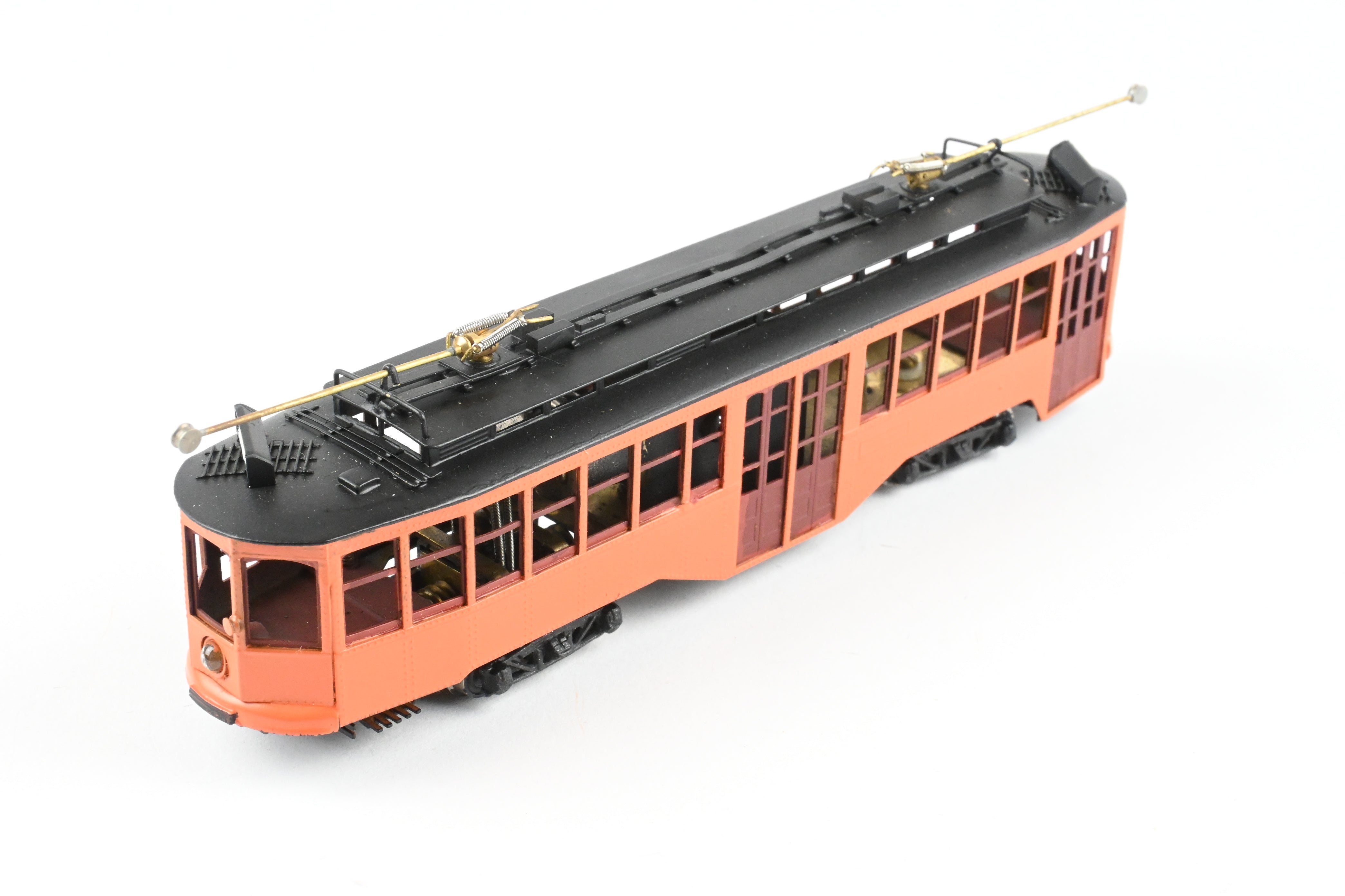 HO Scale Brass Fairfield Pittsburgh Railway Co. Unlettered Double End Trolley