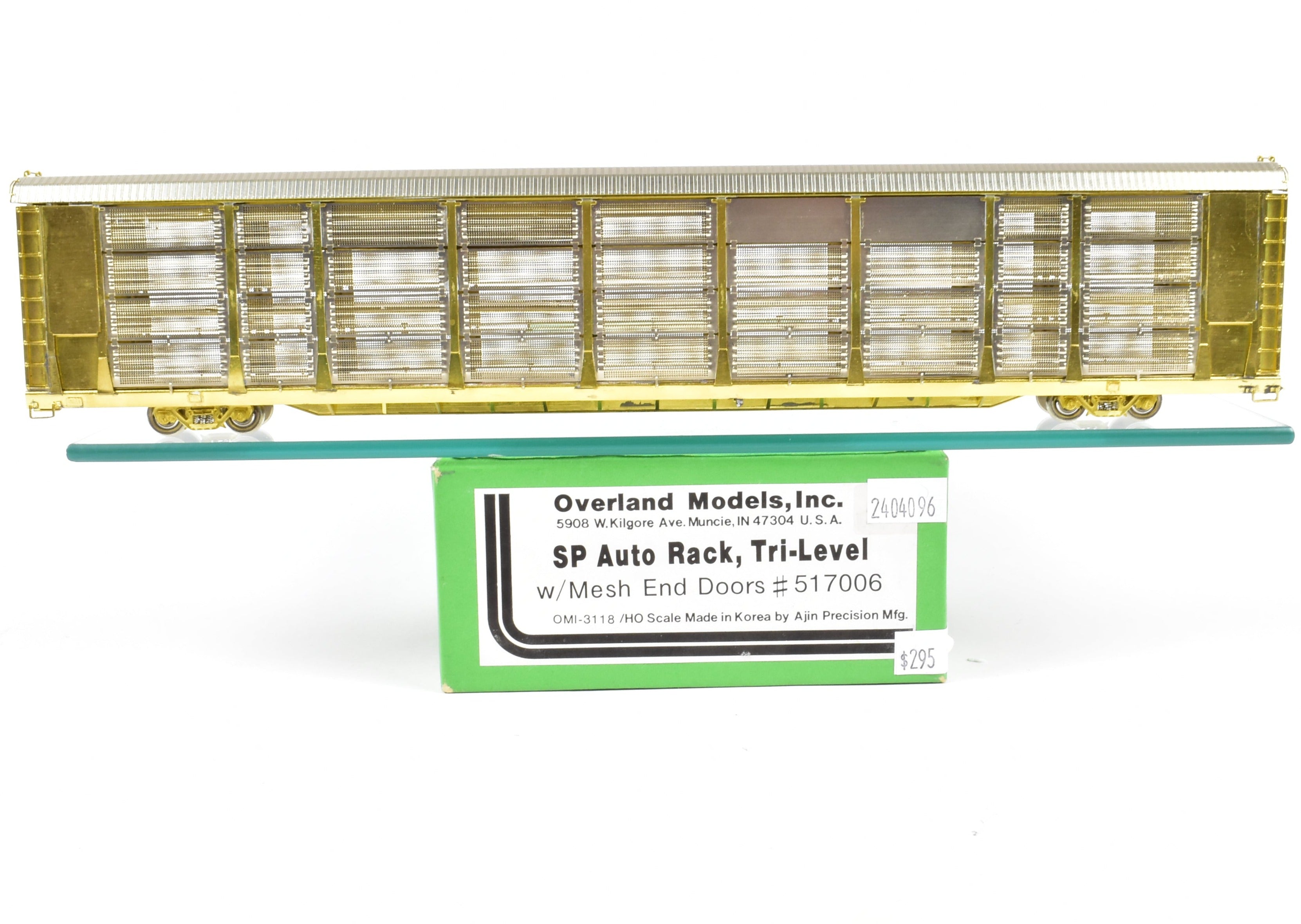 HO Brass OMI SP Southern Pacific Auto Rack Tri - Level Car No. 517006 w/ Mesh End Doors
