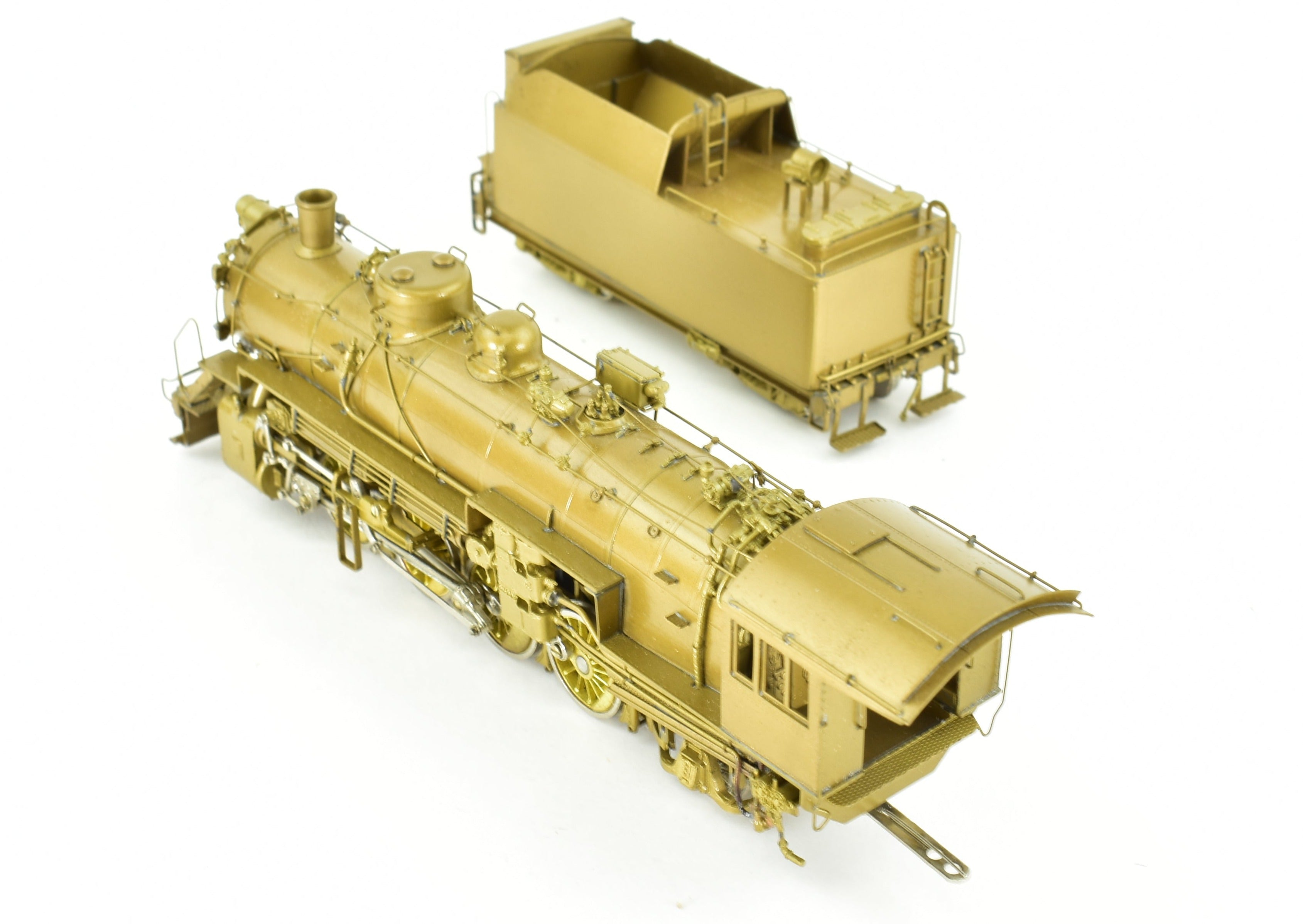 HO Scale Brass Model of Oriental Limited CB&Q - Burlington Route O - 1a 2 - 8 - 2 Steam Locomotive