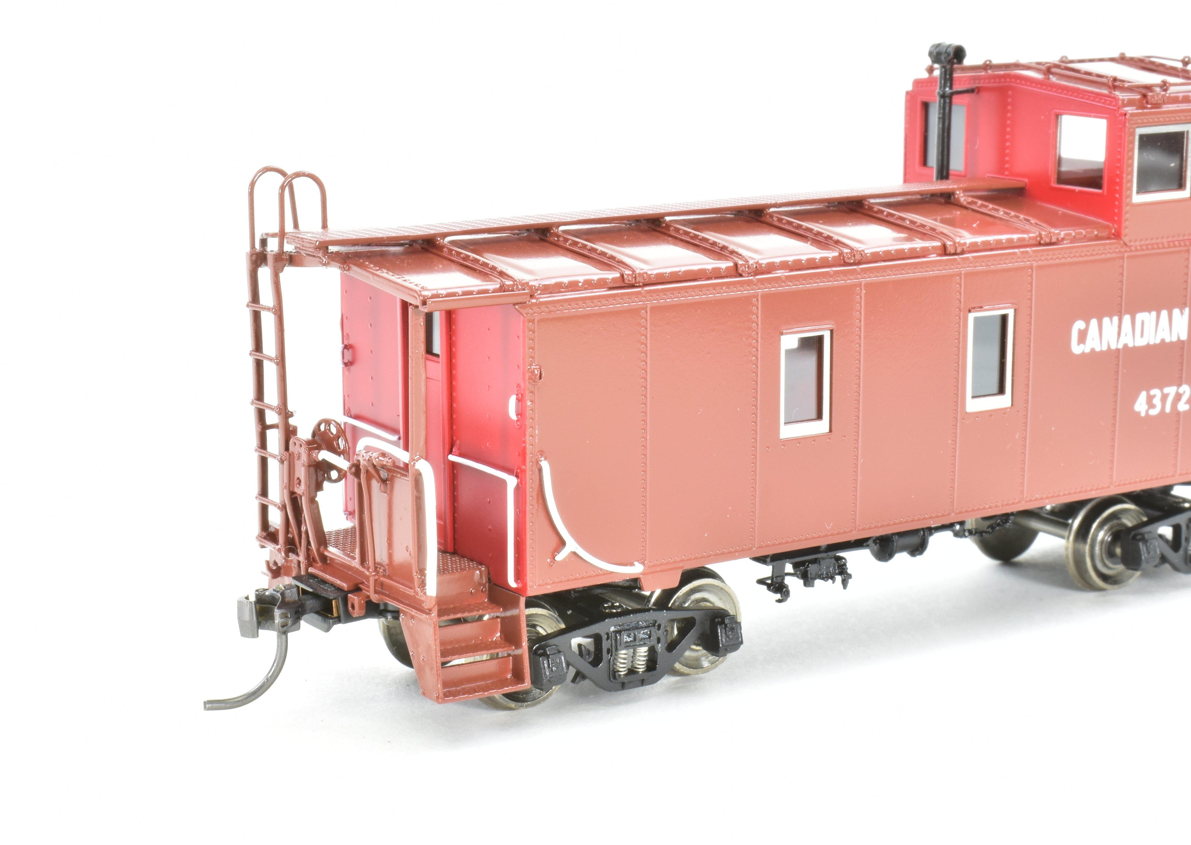 HO Scale Brass CPR Canadian Pacific Steel Caboose OMI #437293 Factory Painted