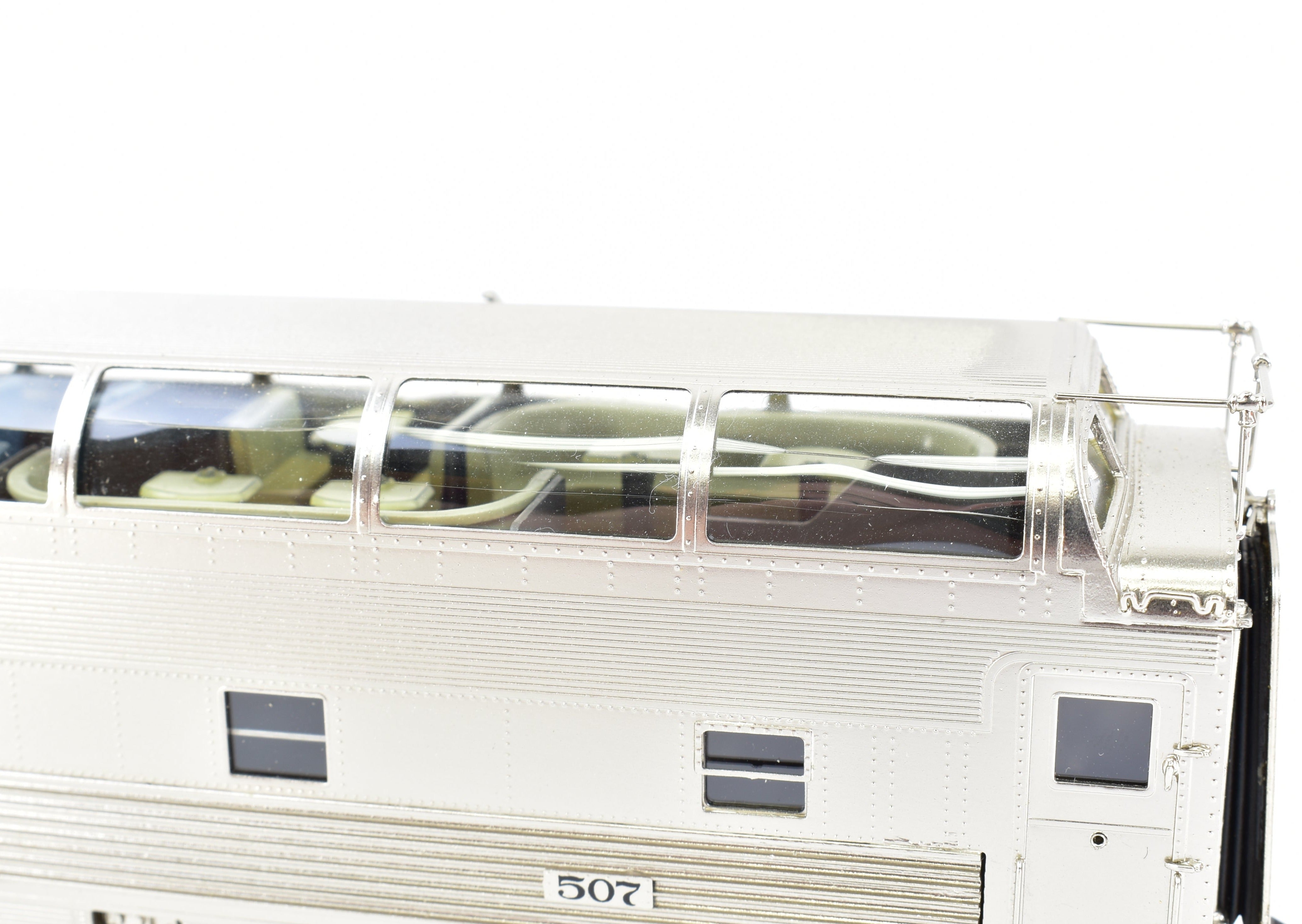 HO Scale Brass Precision Scale Co. ATSF - Santa Fe Dome Lounge Model Train Car Factory Painted #507
