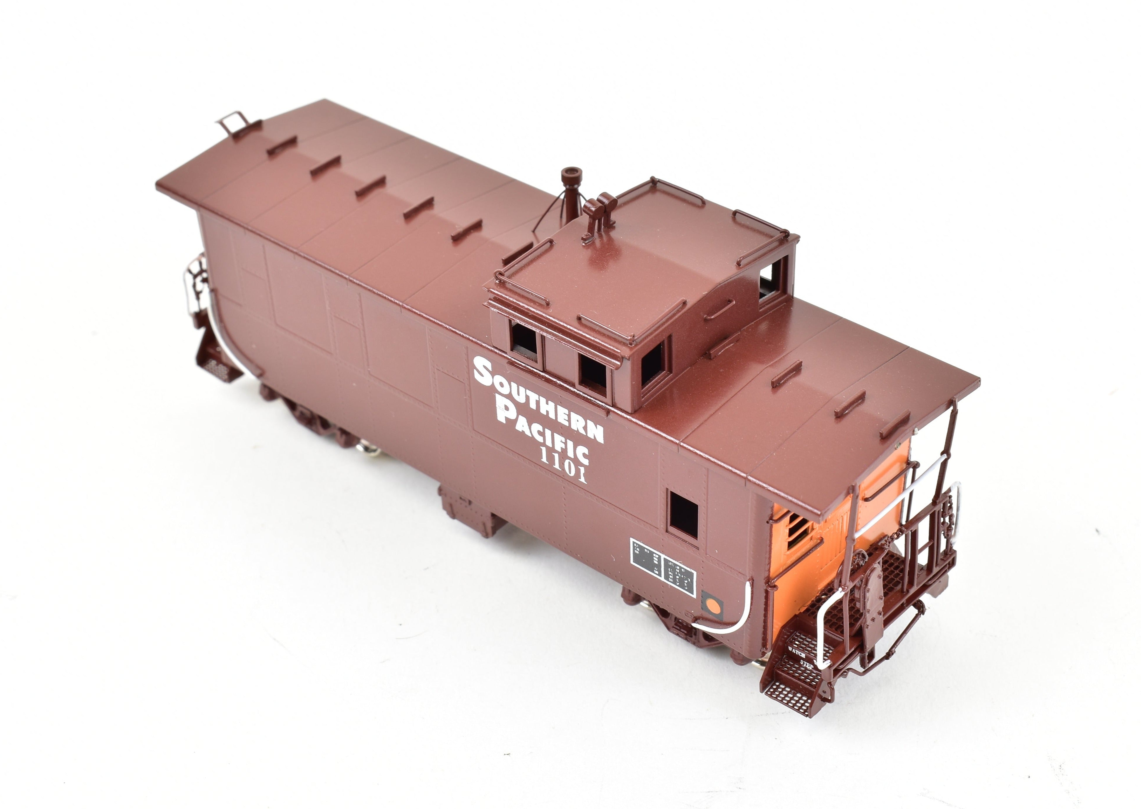 HO Scale Brass Precision Scale Co. Model of Southern Pacific C-40-3R Steel Cupola Caboose with Factory Painting