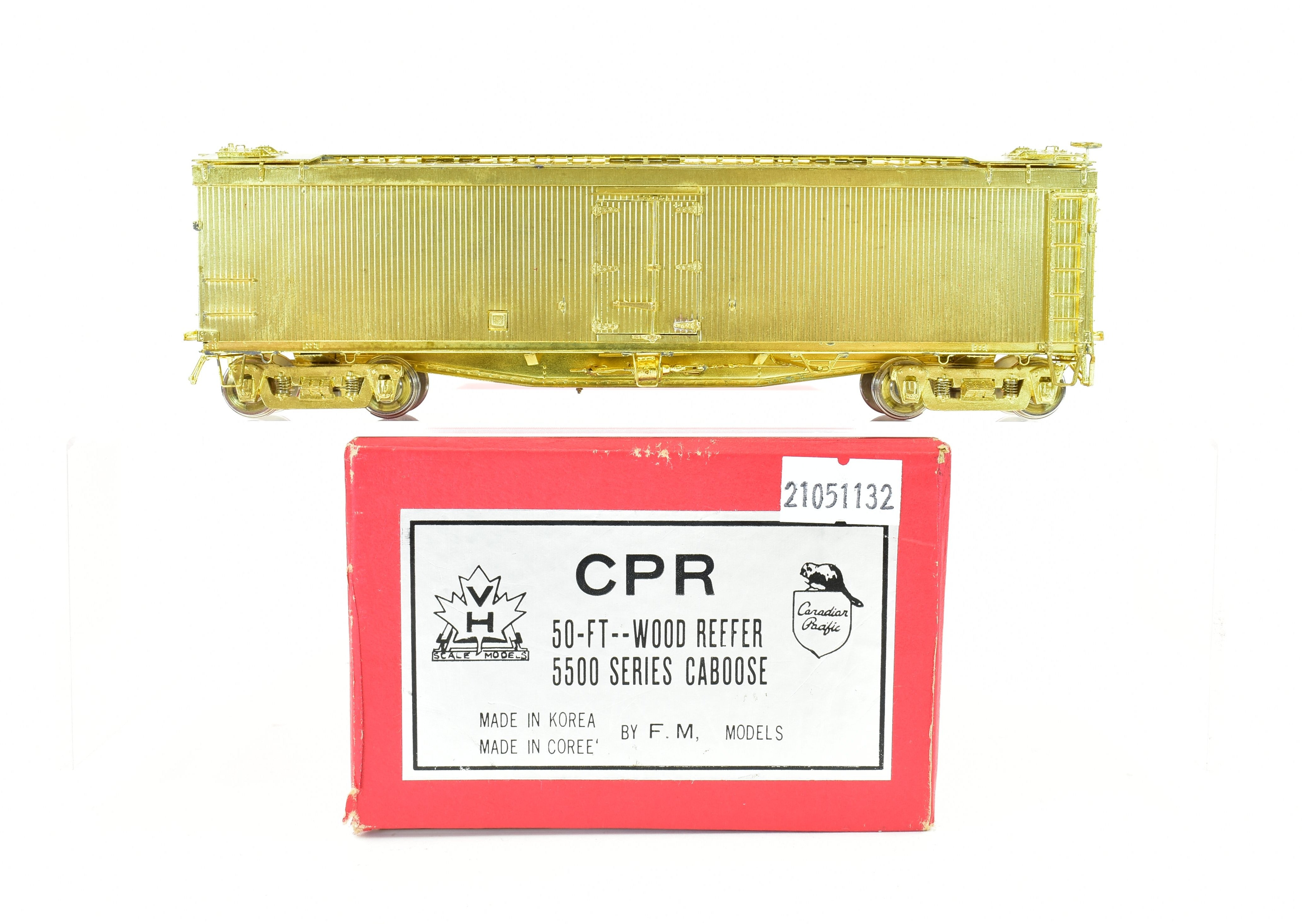 HO Scale Brass Model Train - Van Hobbies CPR Canadian Pacific Railway 50-foot Wooden Refrigerated Boxcar