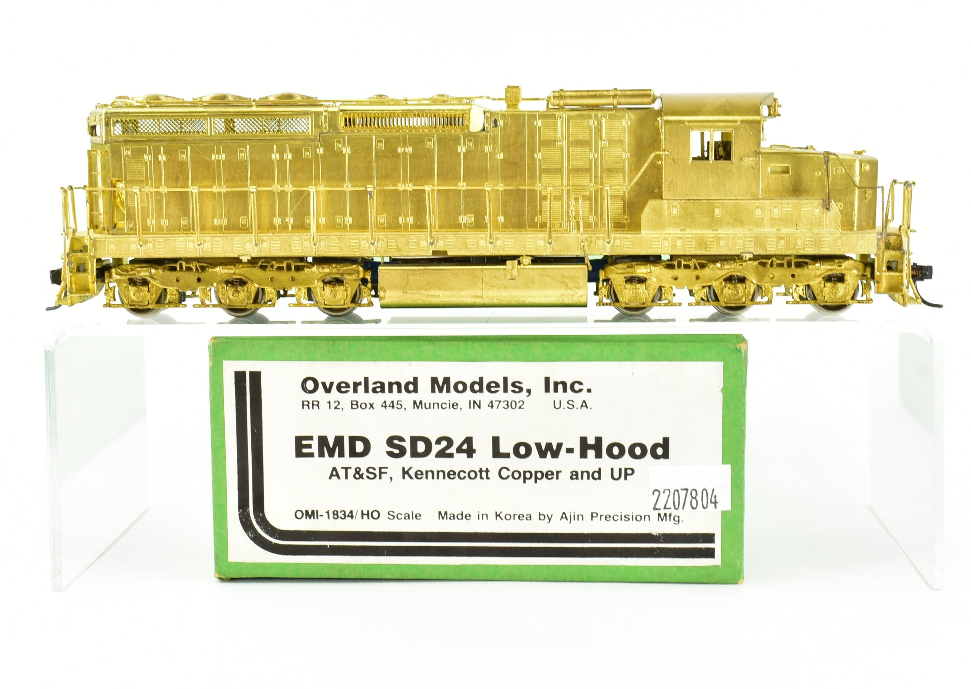 Brass OMI SD24 Low Hood Locomotives of ATSF, UP & Kennecott Copper