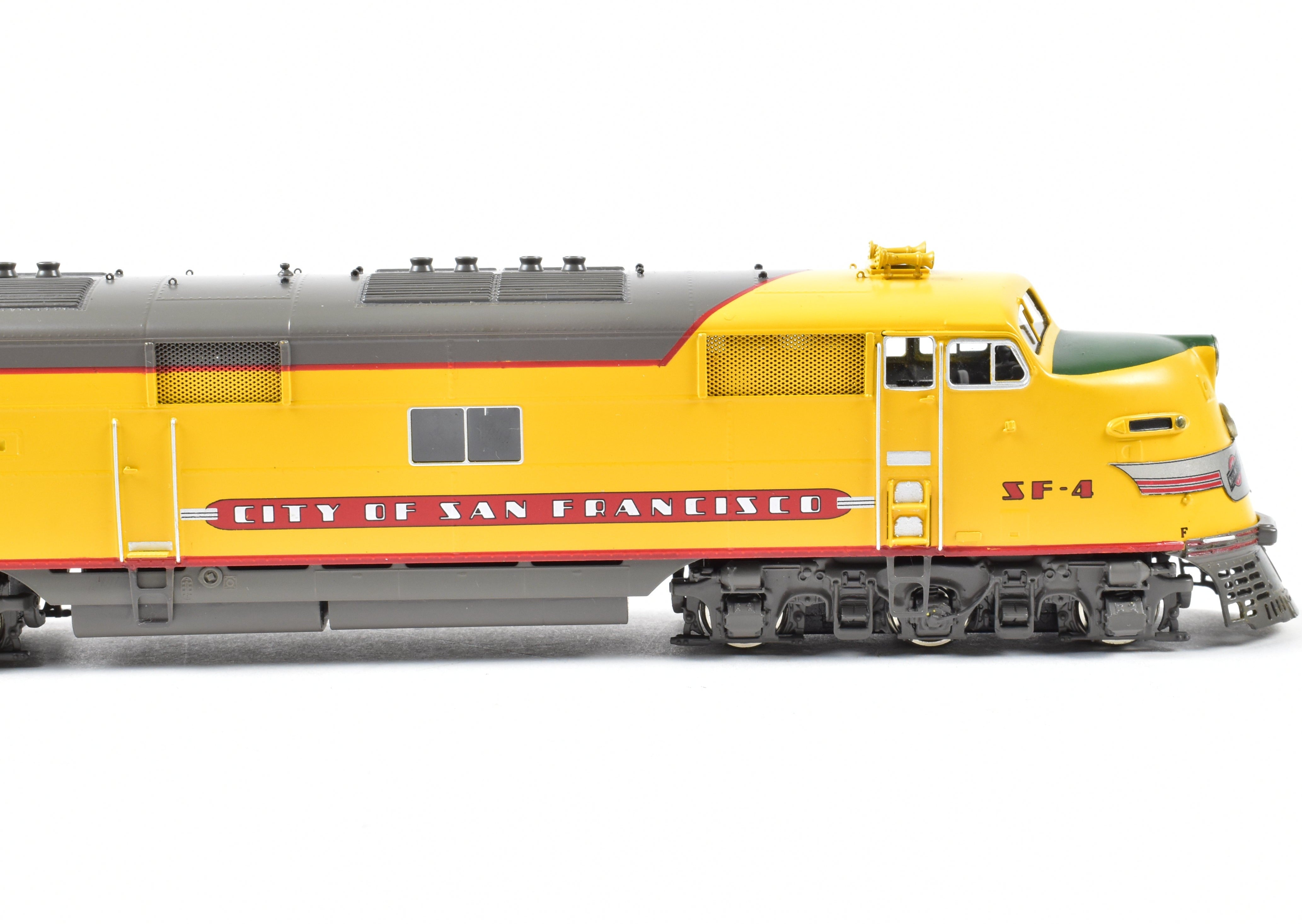 HO Scale Brass Consist of Challenger Imports Union Pacific City of San Francisco EMD E6 A/B/B Locomotive Set for Model Railroading