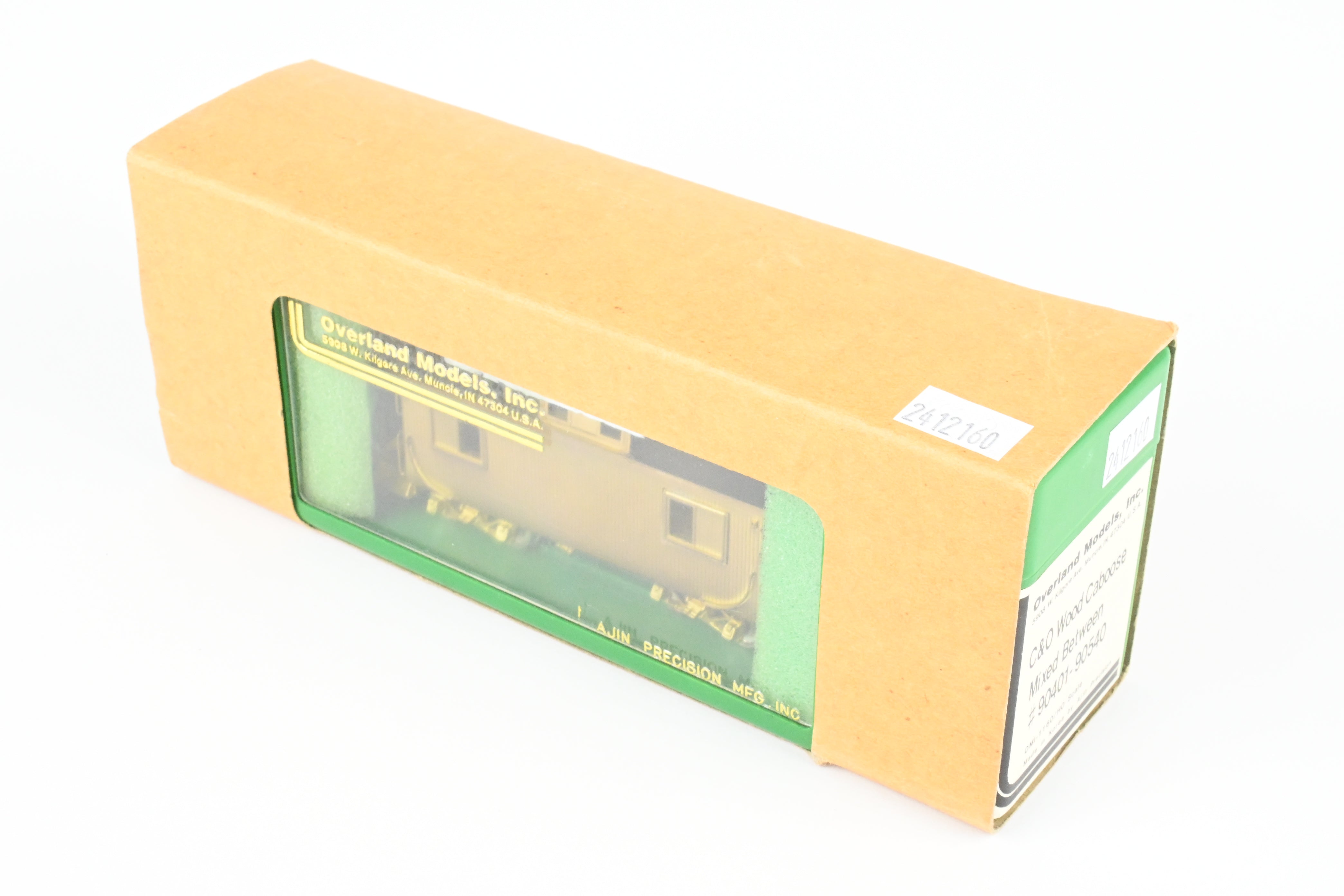 HO Scale Brass Overland Models, Inc. (OMI) Chesapeake & Ohio (C&O) Wooden Caboose Model, Ranging from #90401 to #90540