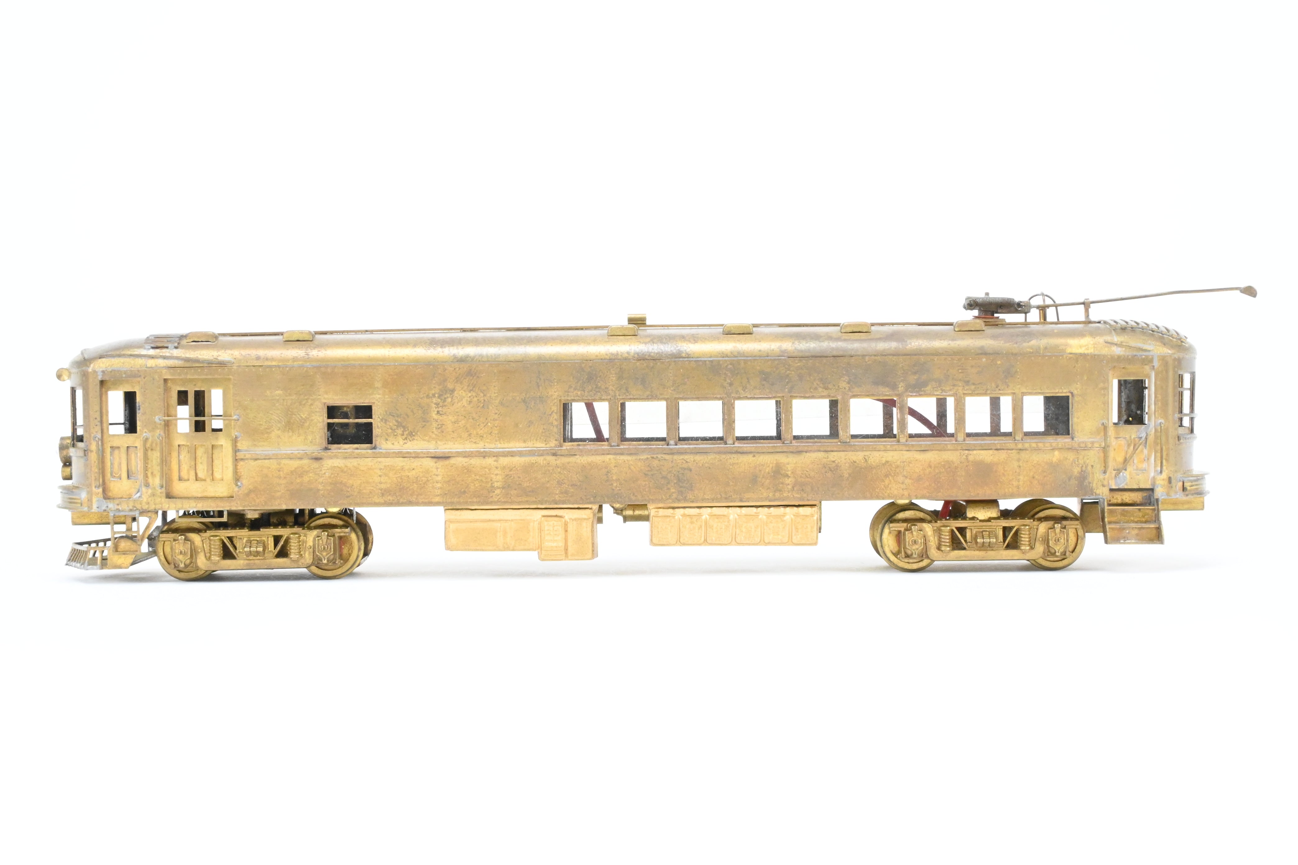 HO Scale Brass Ken Kidder Indiana Railroad Passenger RPO Interurban Model with Minor Wear