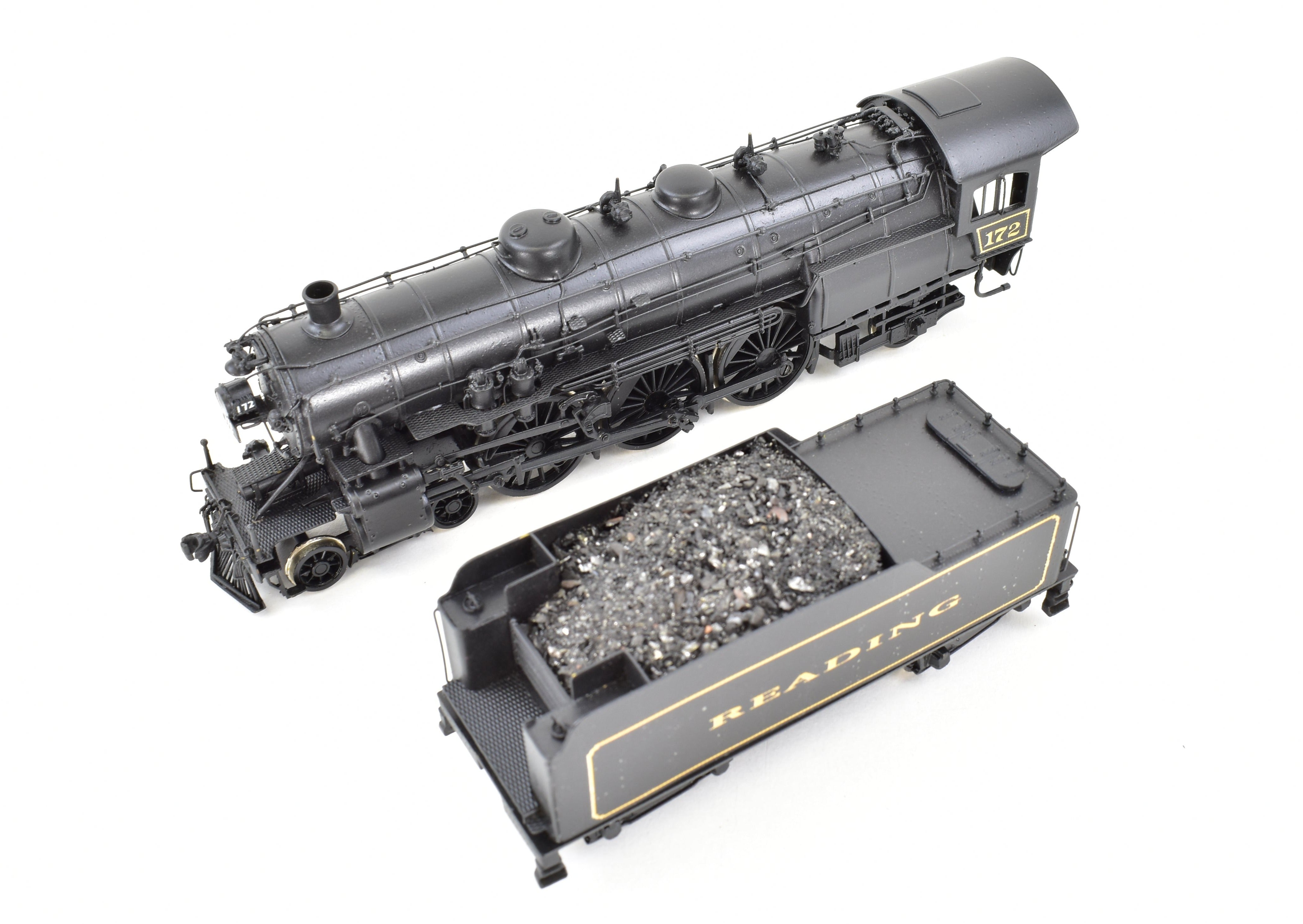 HO Scale Brass Model Train - Empire Midland Reading G2sa #175 4-6-2 Pacific Steam Locomotive CP No. 172 Equipped with Northwest Short Line (NWSL) Gearbox