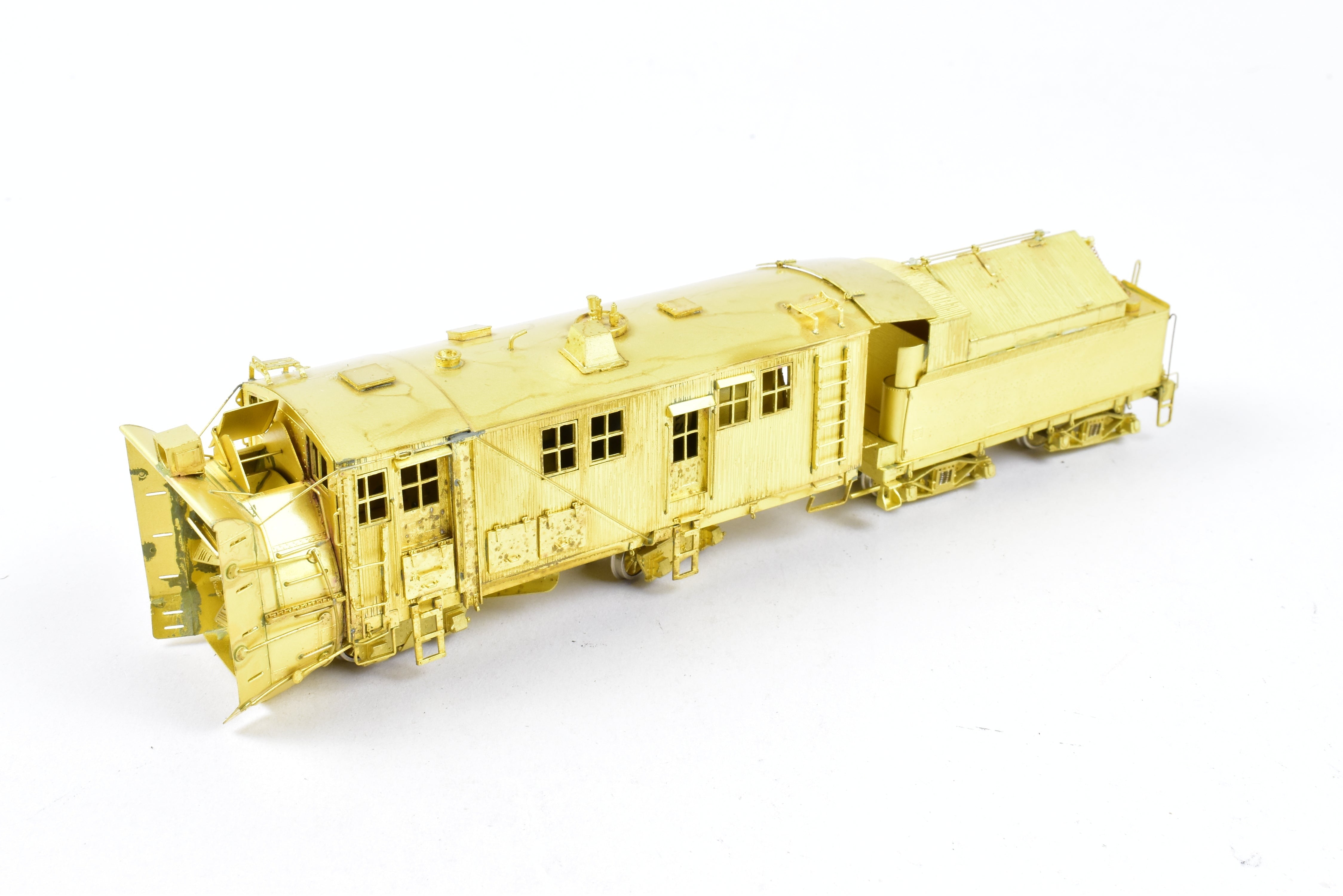 1991 HOn3 Brass D&RGW 'O-Y' Rotary Snowplow by OMI with Tender