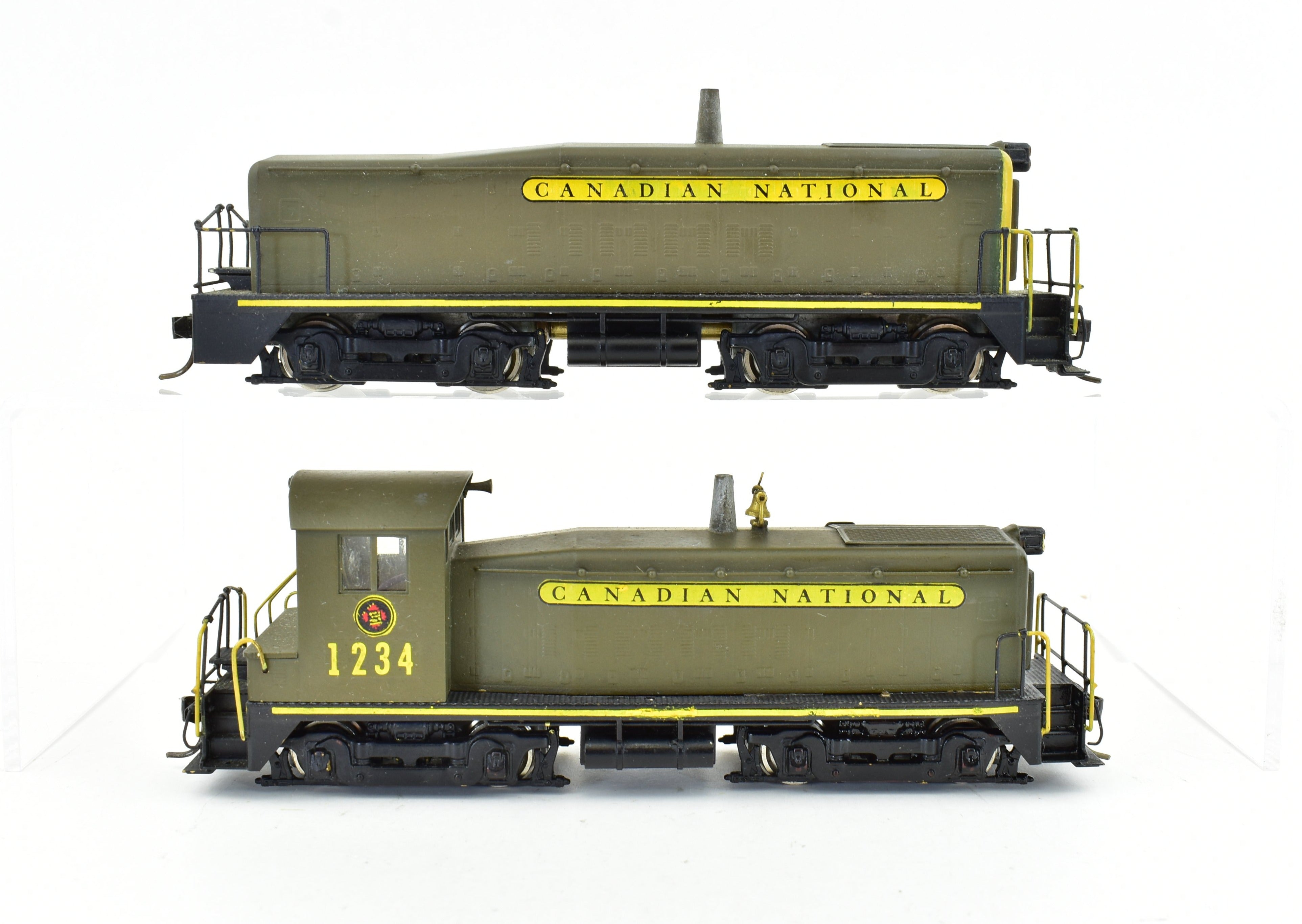 HO Scale Brass Model Trains - Canadian National Railway (CNR) EMD TR - 6 1600 HP Cow and Calf Unit Diesel Train Set by Brass Trains, Inc.