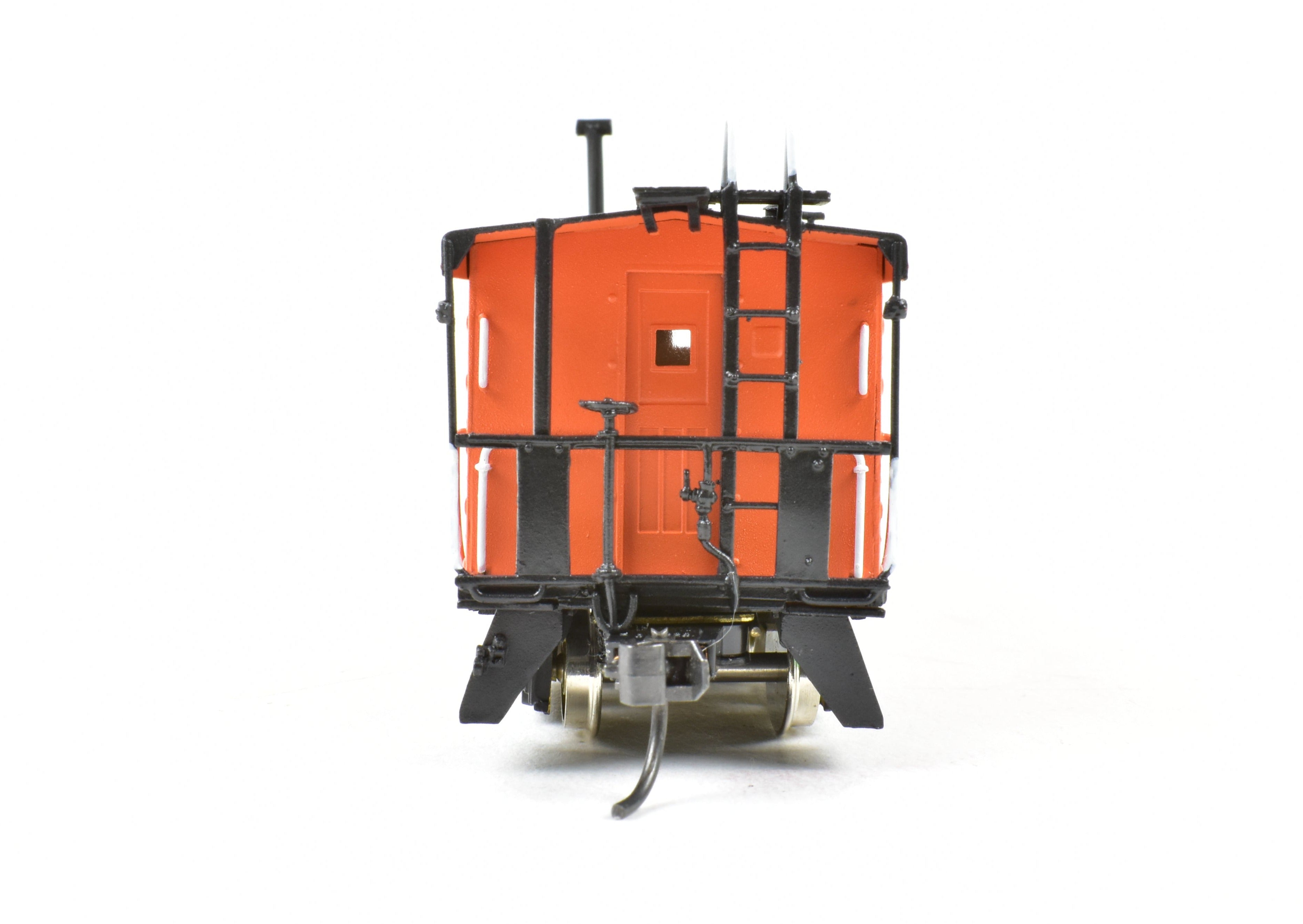 HO Brass OMI MILW Milwaukee Road Bay Window Caboose with Small Ribs, Pro-Painted