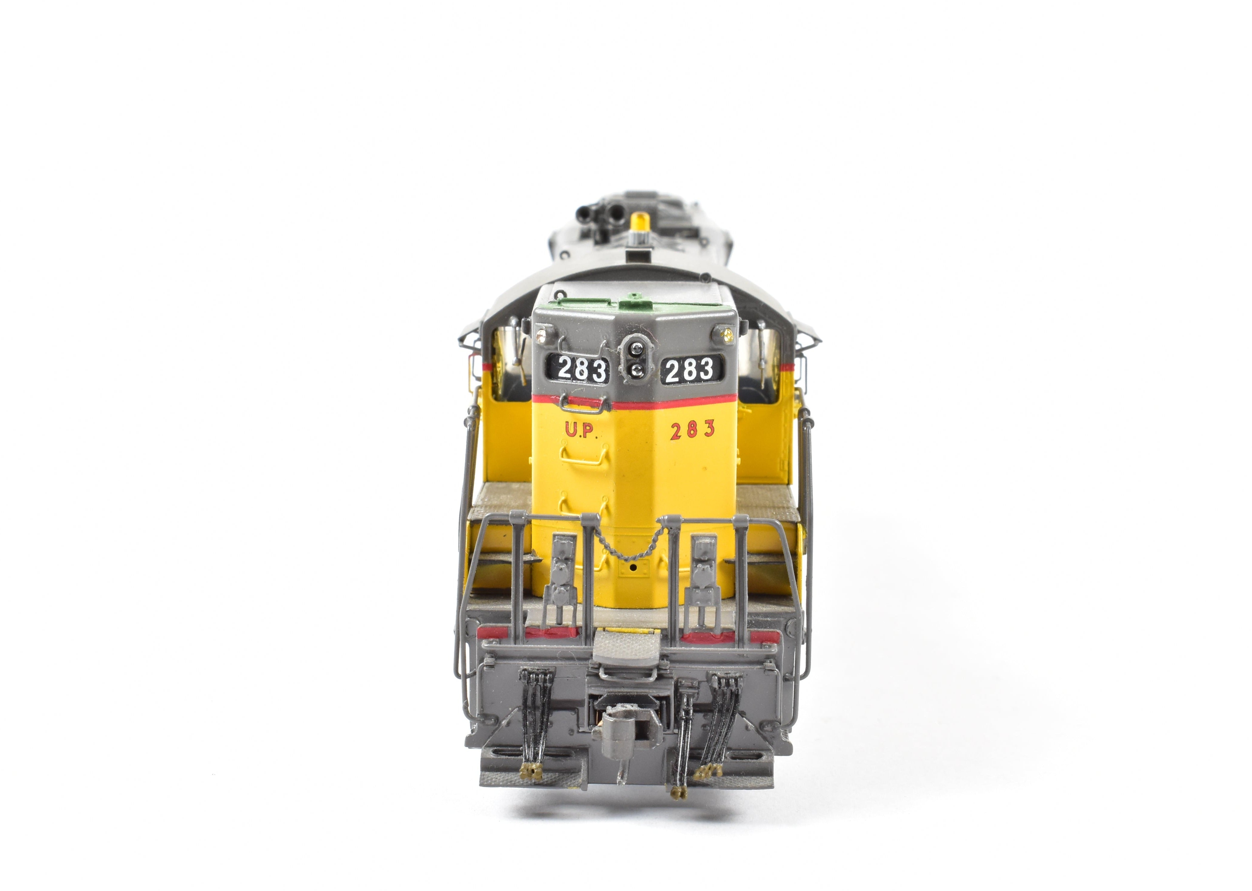 HO Scale Brass Model Train by Overland Models, Inc. - Union Pacific GP - 9 FP #283 with Extra Vents, 36 Fans, Winterization Hatch and Lighting