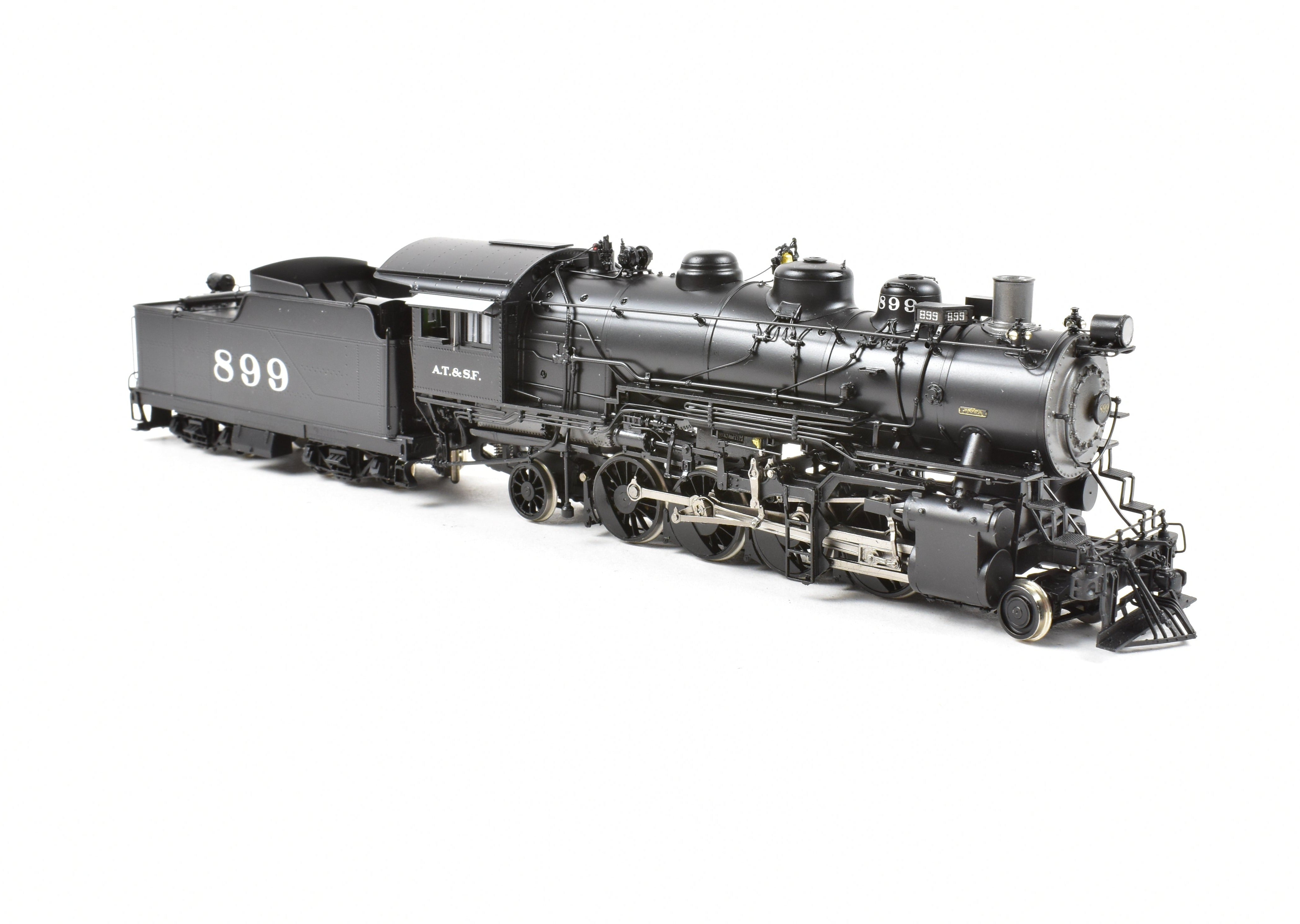 HO Scale Brass Division Point AT&SF 2-8-2 FP #899 with 8500 Gal Coal Tender