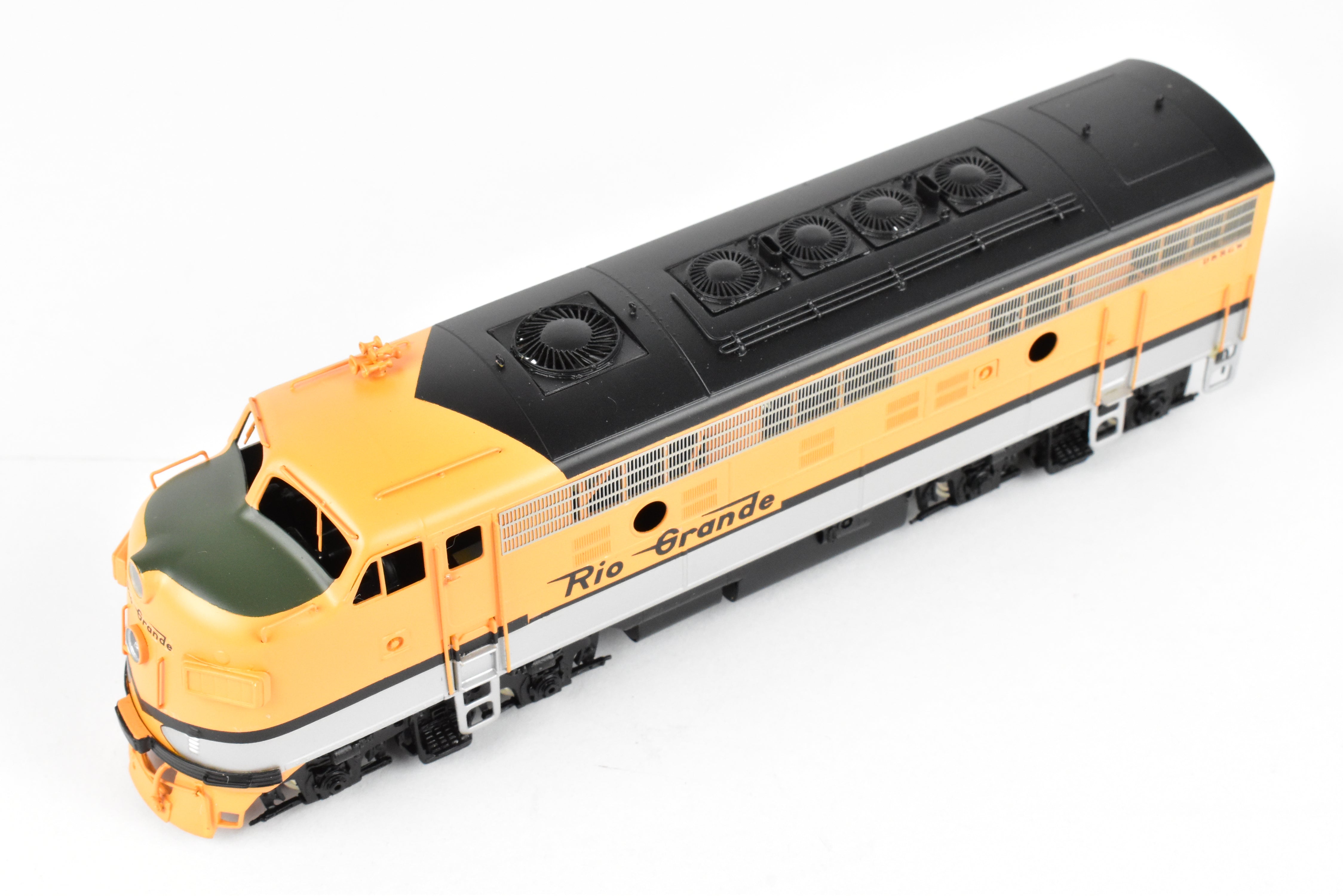 HO Scale Brass Oriental Limited D&RGW Rio Grande EMD F9 A/B/B Set, 1750 HP Factory Painted