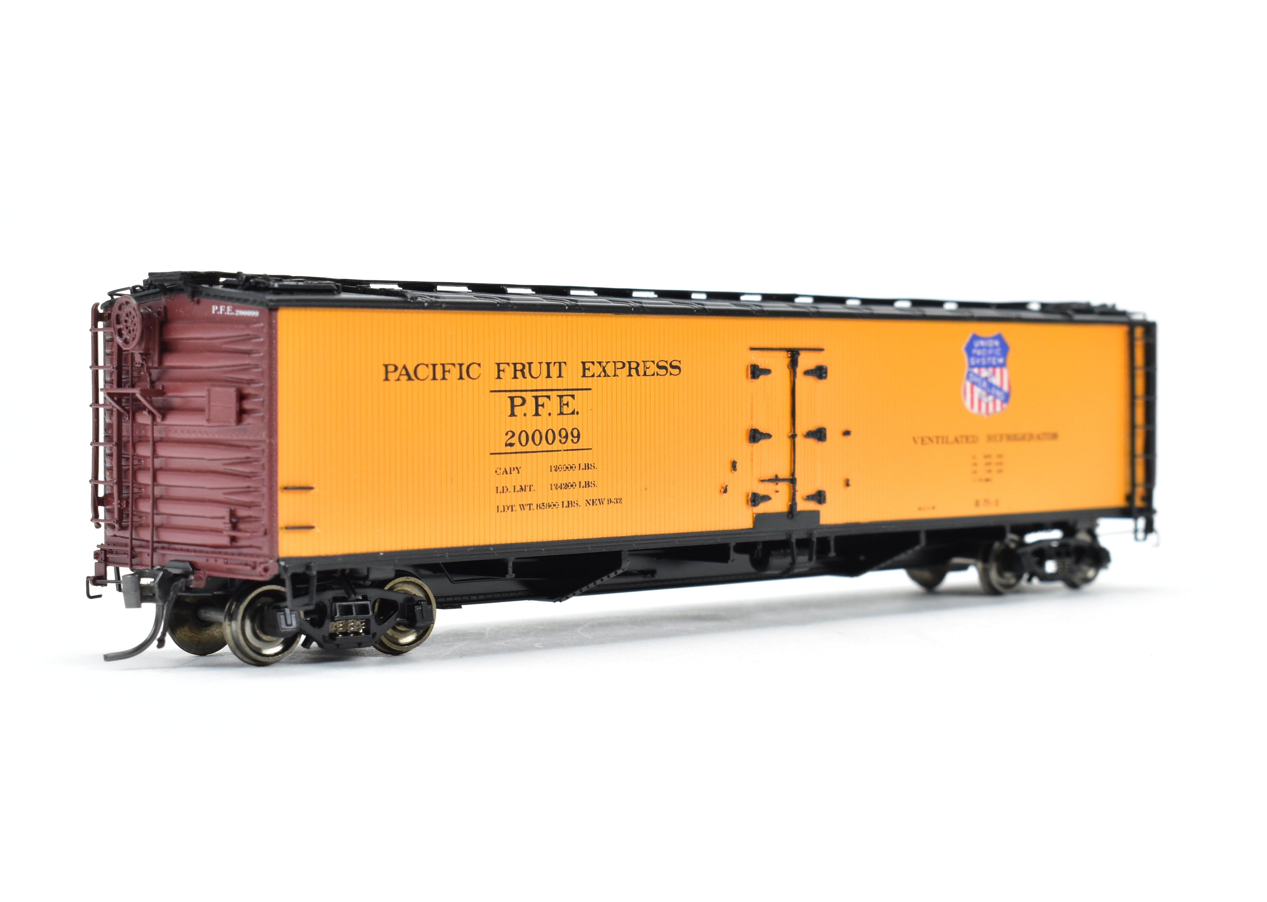 HO Scale Brass Precision 52' R-70-2 Ice Refrigerator Car FP No. 200099
