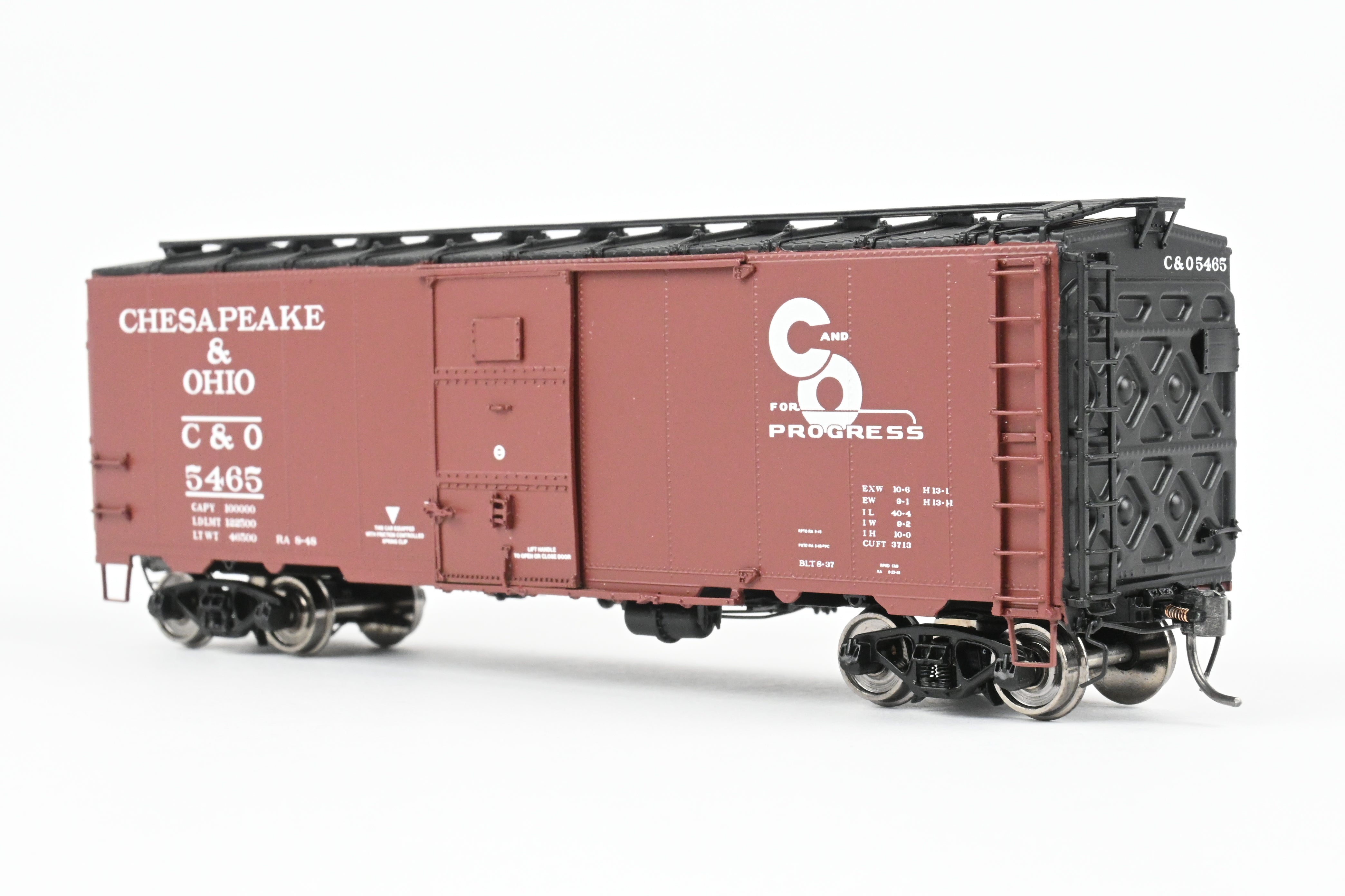 1937 American Scale Models C&O Chesapeake & Ohio Art Deco Boxcar No. 5465