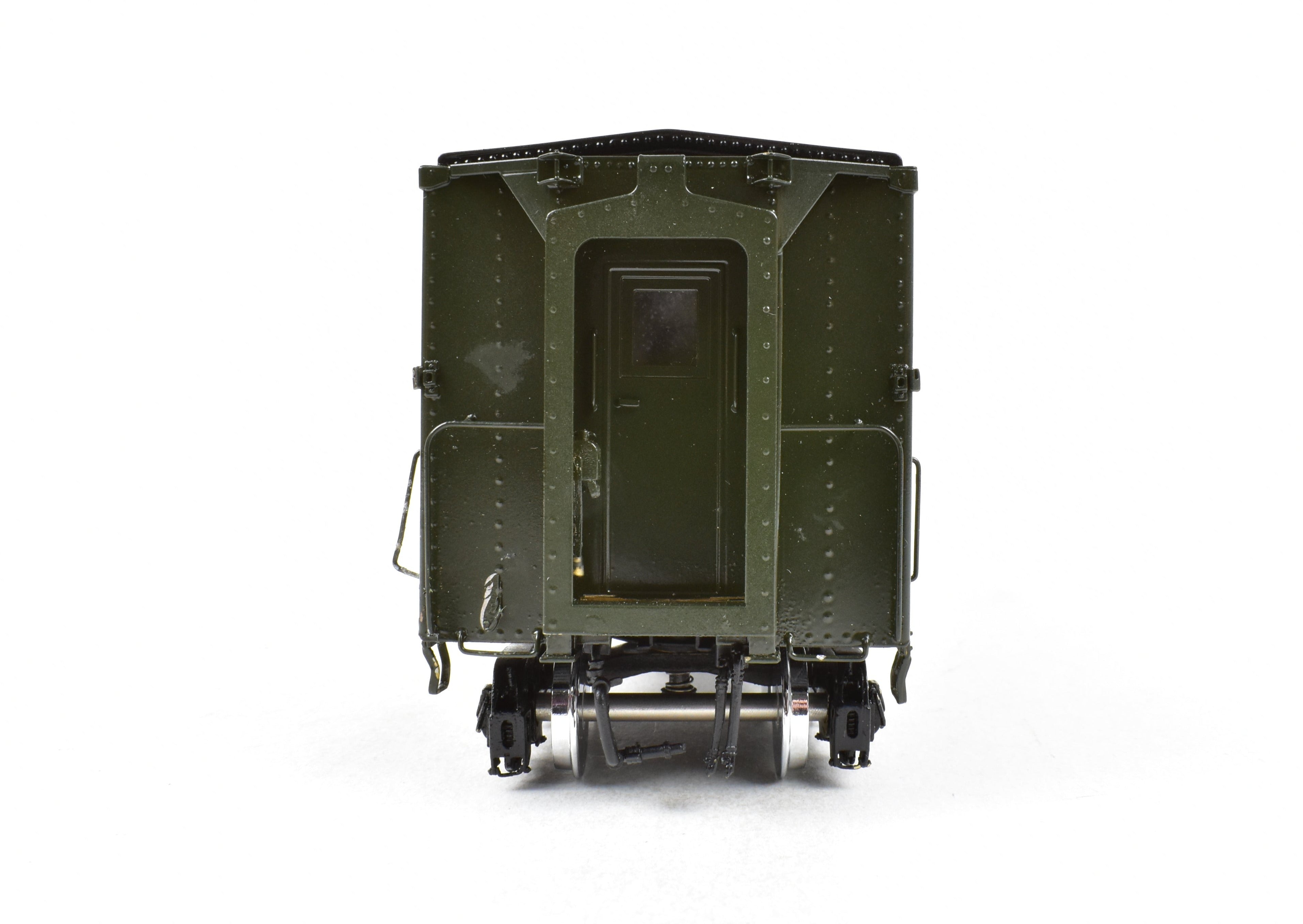 Steam Brass Pullman Troop Kitchen Car FP K100 Model by River Raisin, Ideal for Model Train Enthusiasts