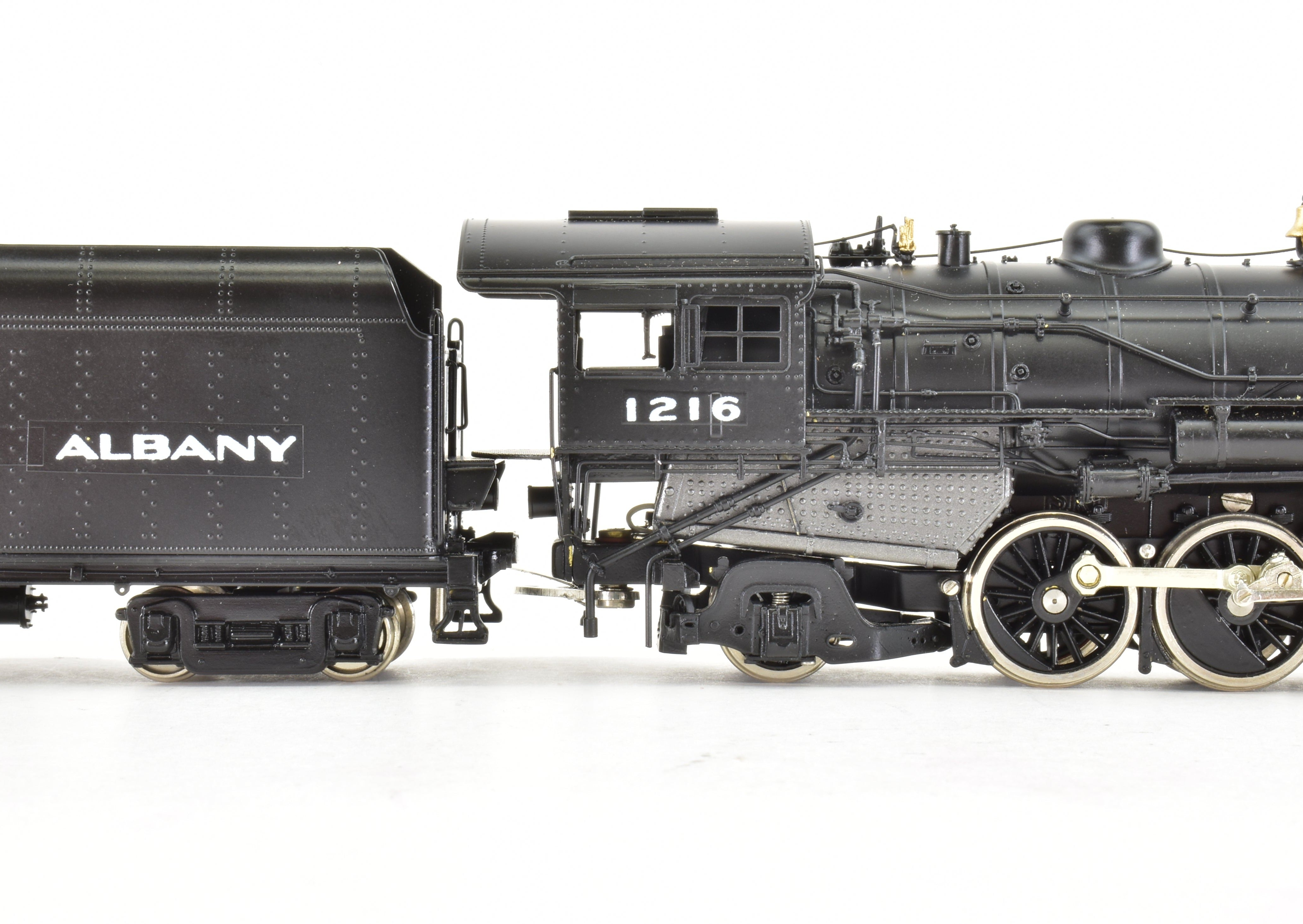 HO Scale Brass Model Train CON Key Imports B&A - Boston & Albany H - 5j Class 2 - 8 - 2 Mikado Steam Locomotive #1216 with Factory Painting