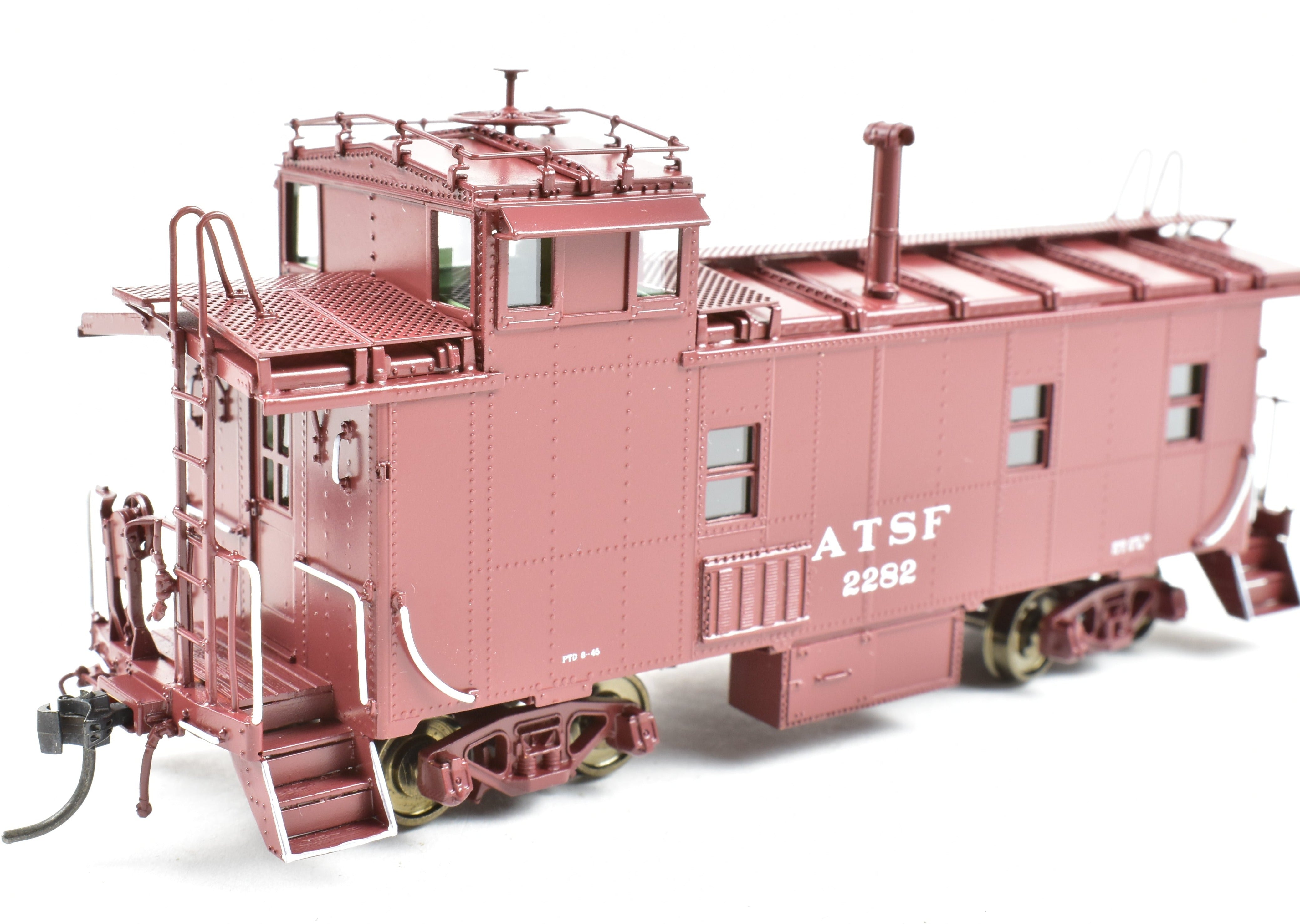 HO Brass DVP Santa Fe Peaked Roof Caboose with Antenna, Road #11616