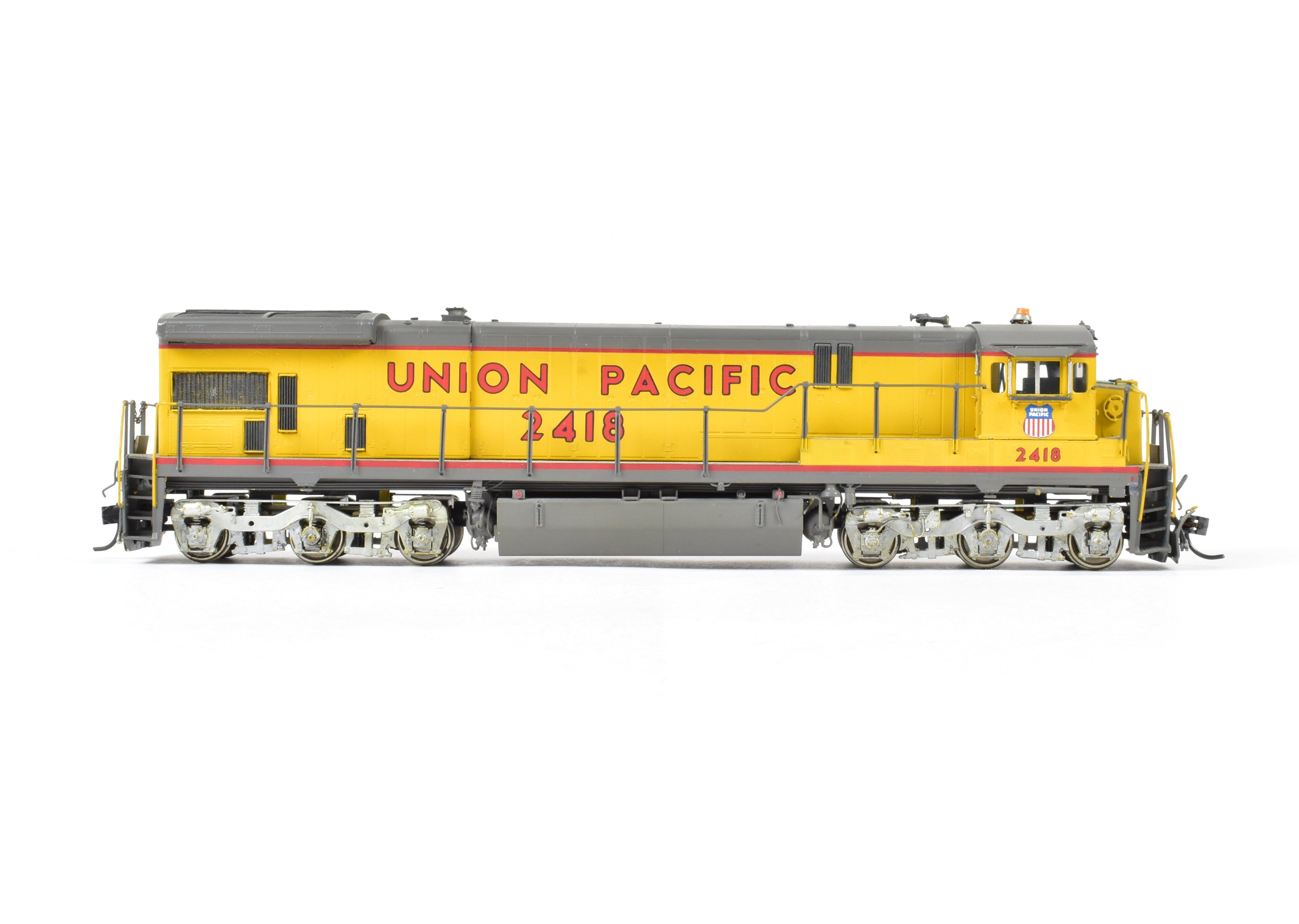 HO Scale Brass Diesel Locomotive Model - Overland Models, Inc. Union Pacific GE C - 30 - 7 with 4 - Window Cab and without Anticlimber CP