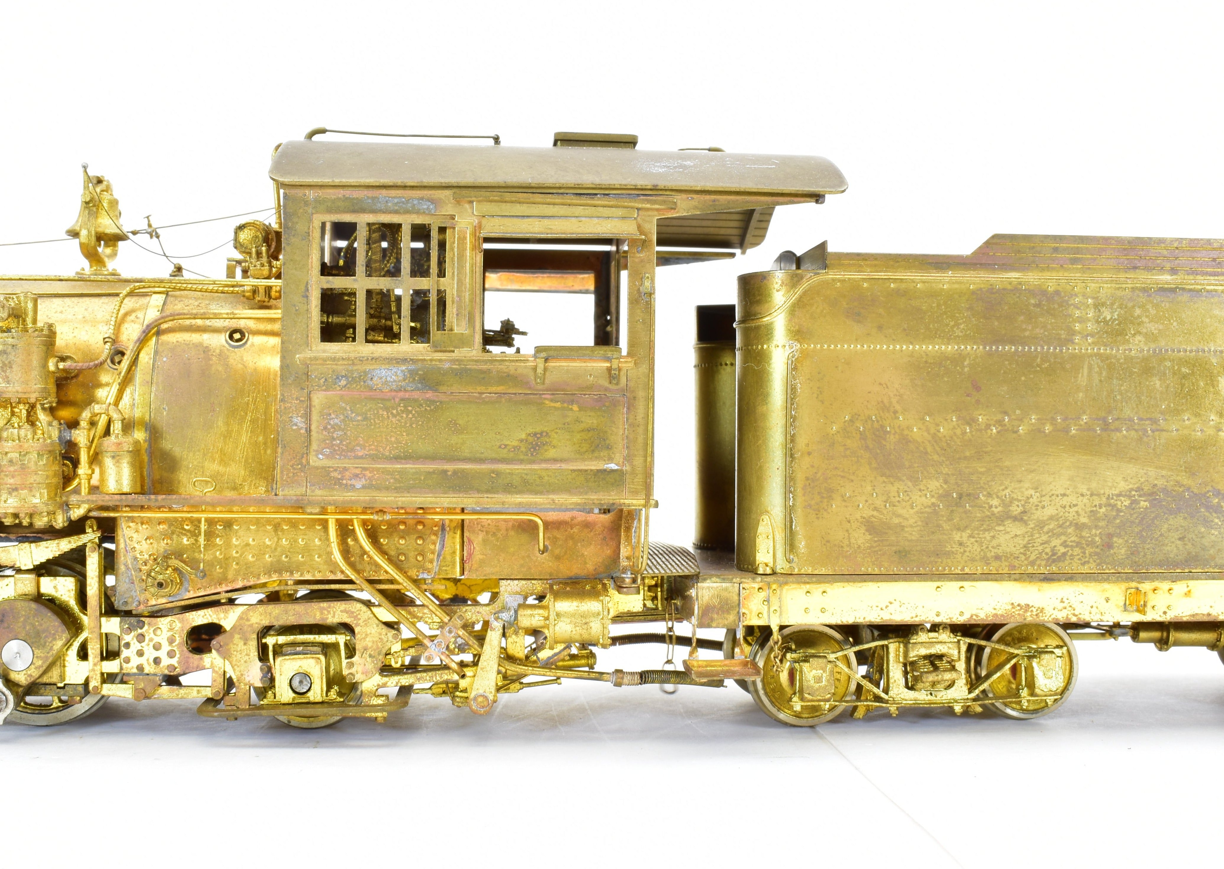 On3 Scale Brass Model Train - Pacific Fast Mail (PFM) Denver & Rio Grande Western Class K - 27 2 - 8 - 2 Steam Locomotive