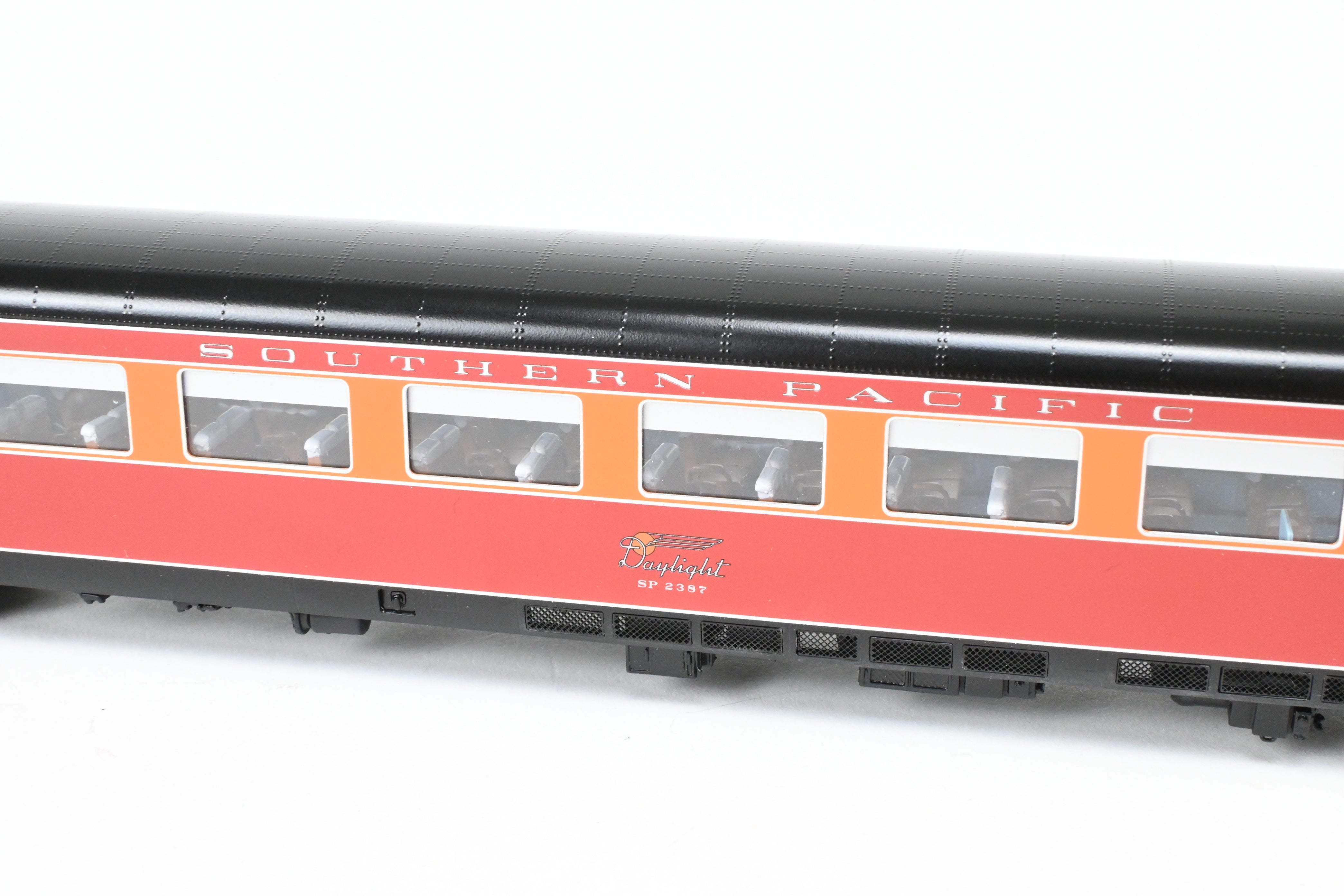 HO Scale Brass Passenger Car Set - Challenger Imports SP - Southern Pacific 1949 Shasta Daylight 2 - Pack B Add - On Set Freight Passenger Cars