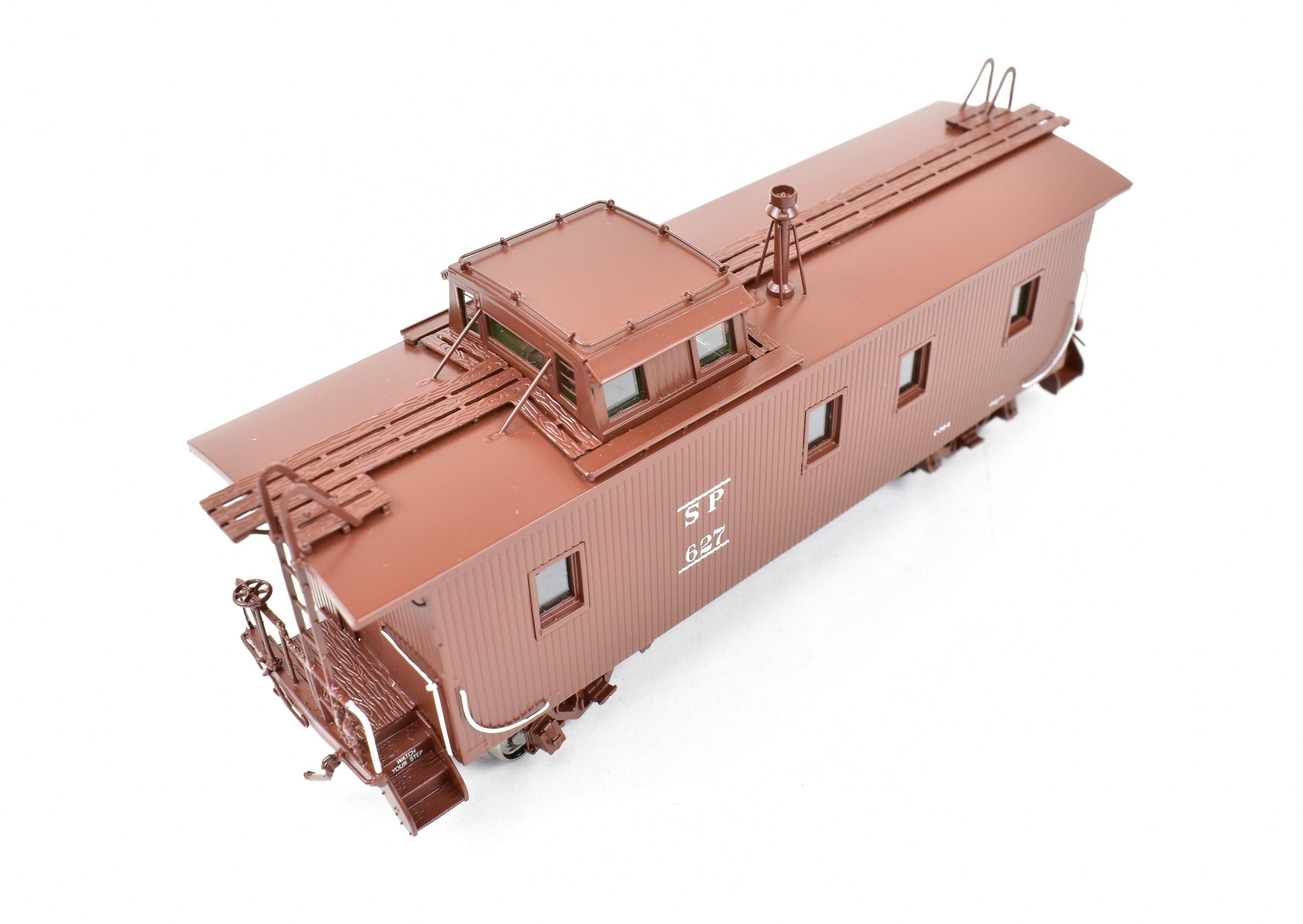 HO Scale Brass CIL - Challenger Imports SP - Southern Pacific Wood Side Caboose with Slant Side Cupola, Class C - 30 - 1, Freight Passenger No. 627 Model Train
