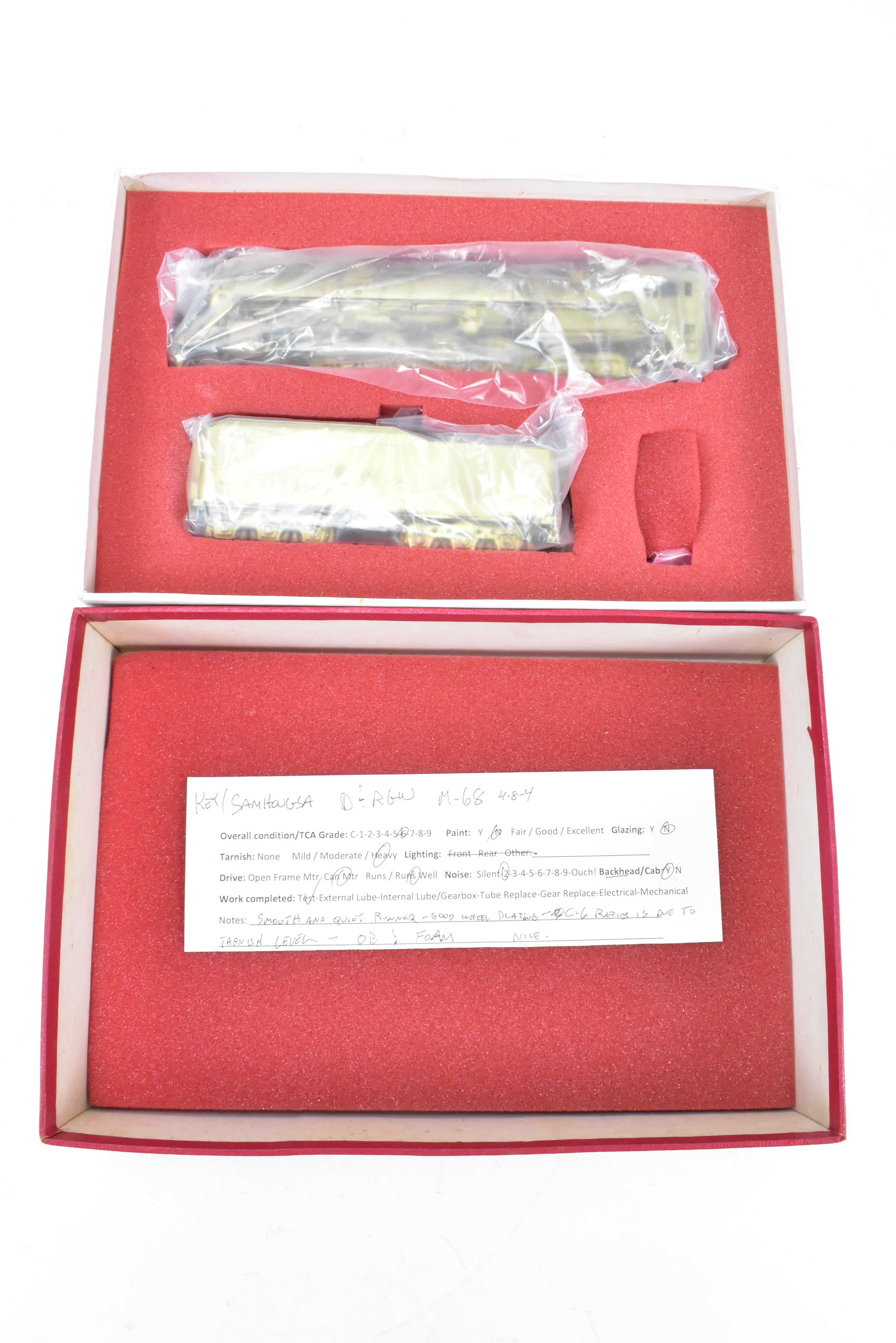 HO Scale Brass Key Imports D&RGW - Denver & Rio Grande Western M-68 4-8-4 Northern Model Train for Collectors