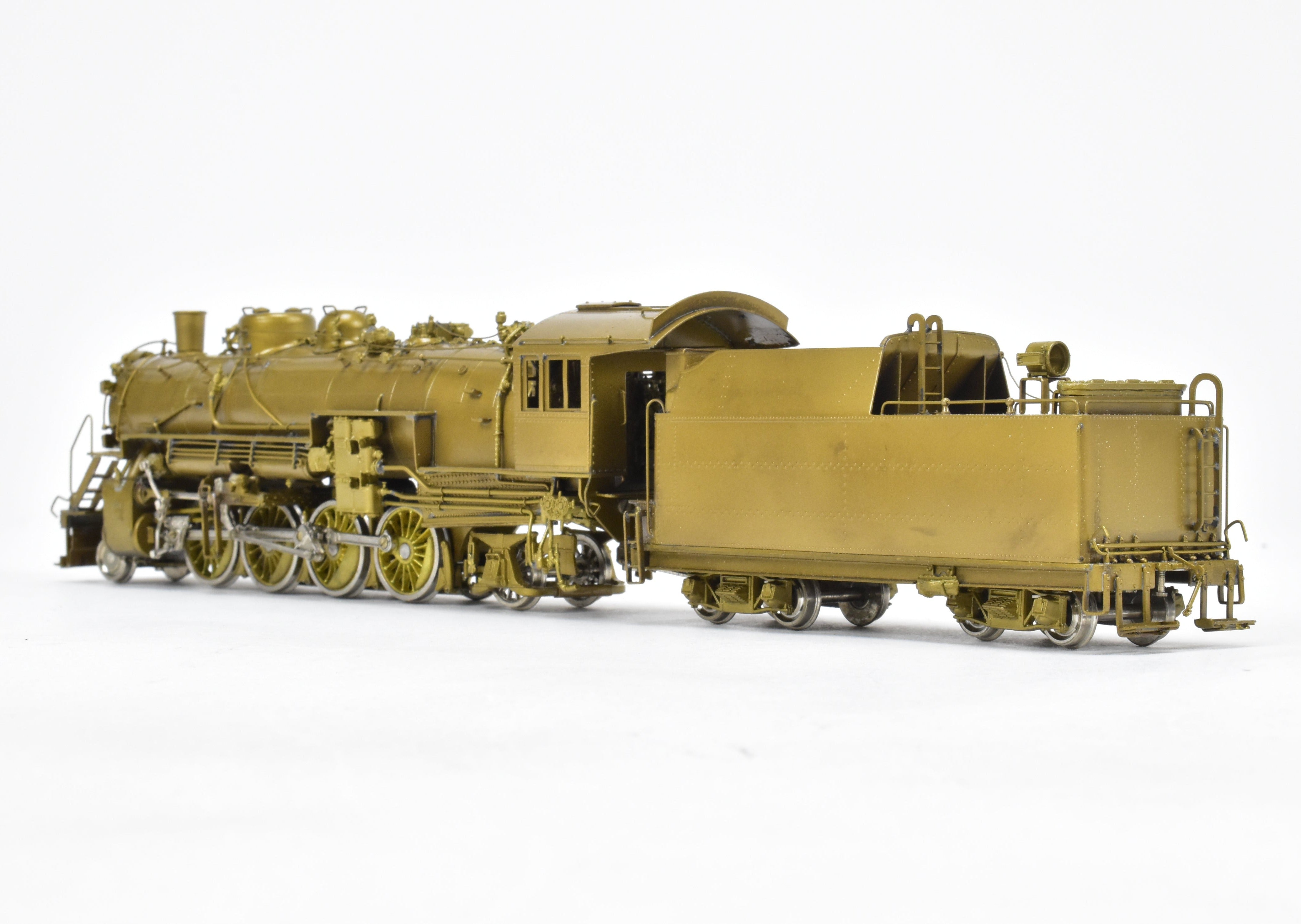 HO Scale Brass Model of Oriental Limited CB&Q - Burlington Route O - 1a 2 - 8 - 2 Steam Locomotive