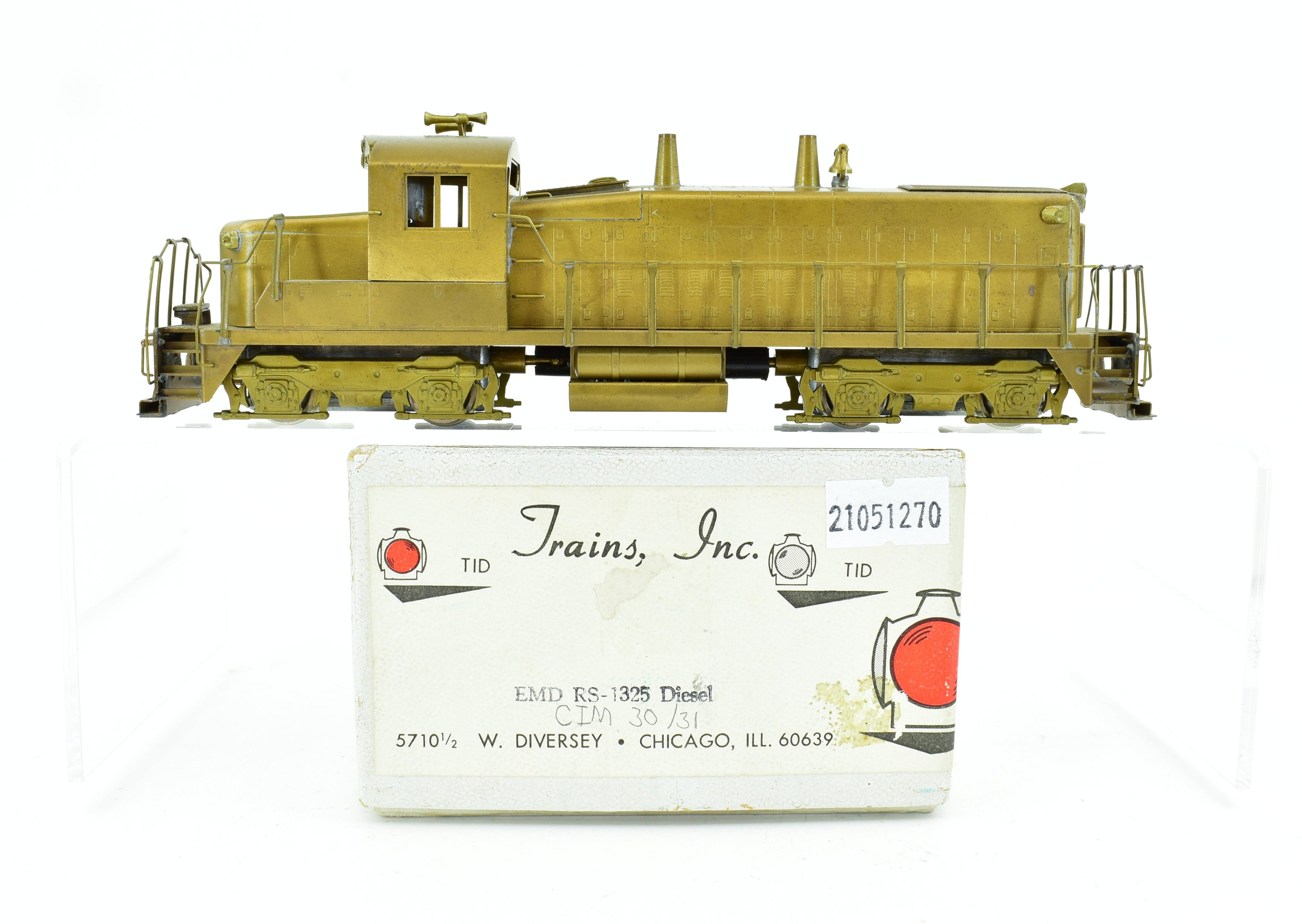 HO Scale Brass Model Trains by HO Brass Trains Inc. - Chicago & Illinois Midland Railway EMD RS - 1325 Diesel Switcher Model Train
