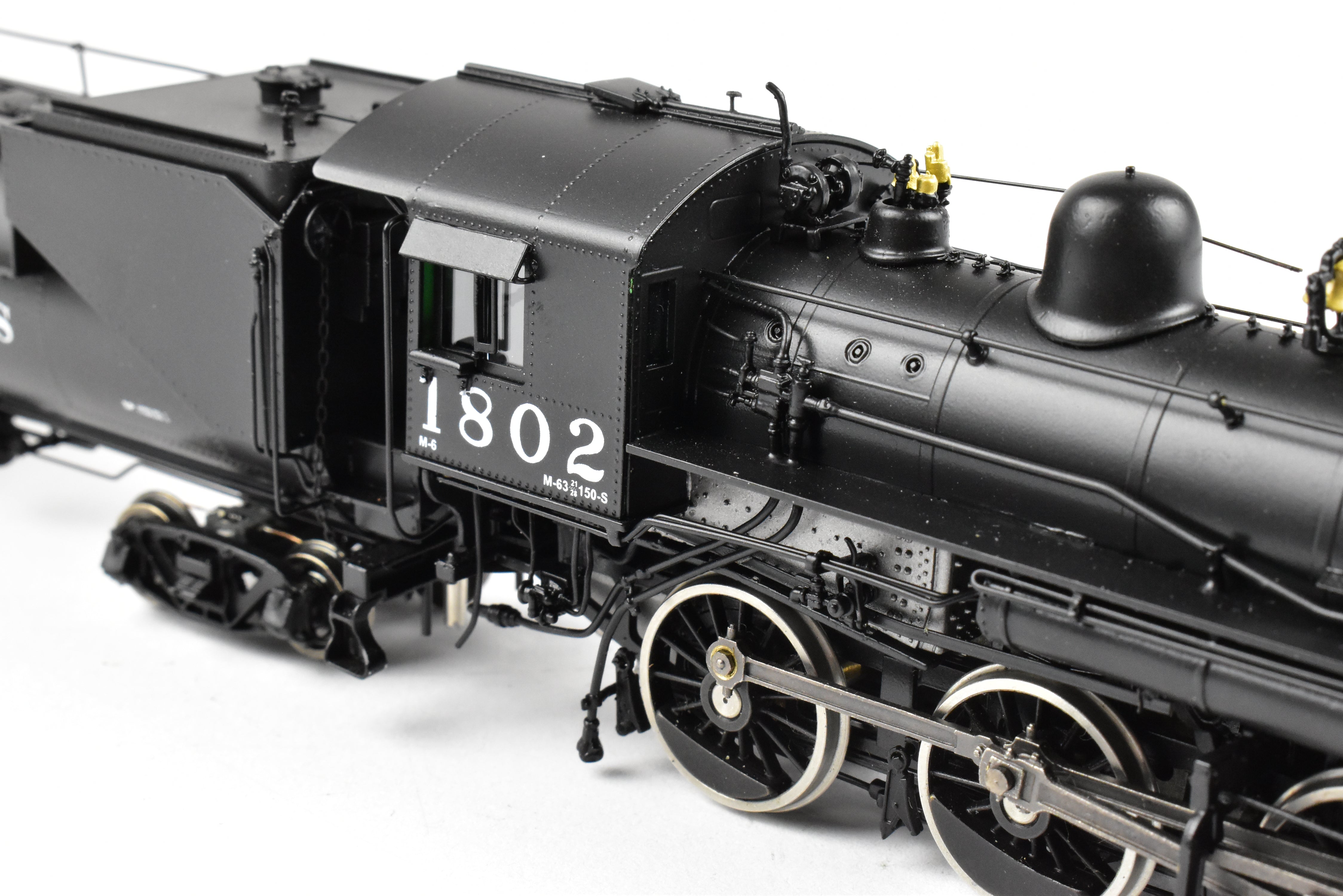 HO Scale Brass Precision Scale Co. Southern Pacific M - 6 Class 2 - 6 - 0 Factory Painted Locomotive No. 1802