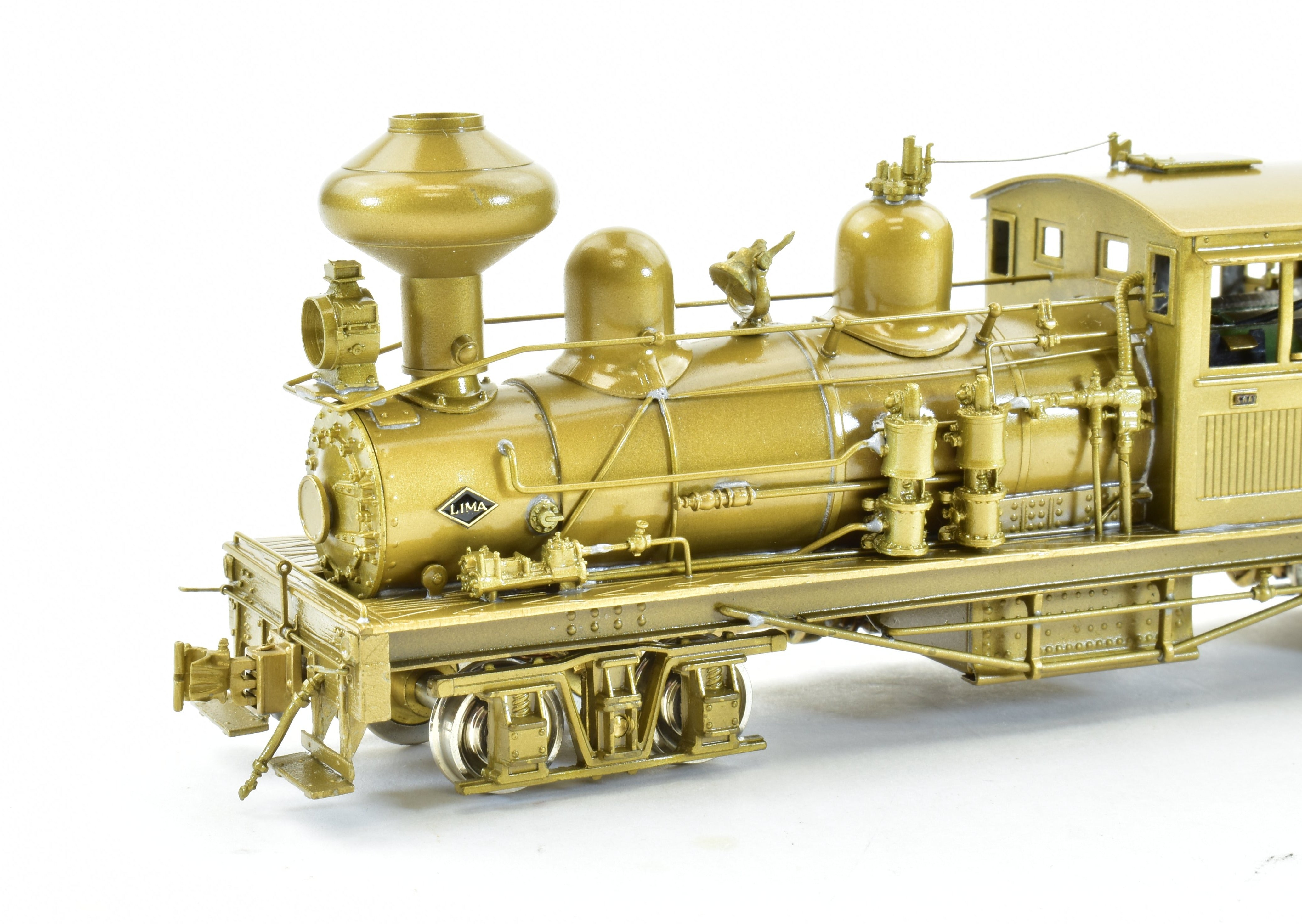 HO Scale Brass PFM - United 2-Truck Shay Geared Locomotive Model for Michigan II's Diverse Logging Roads