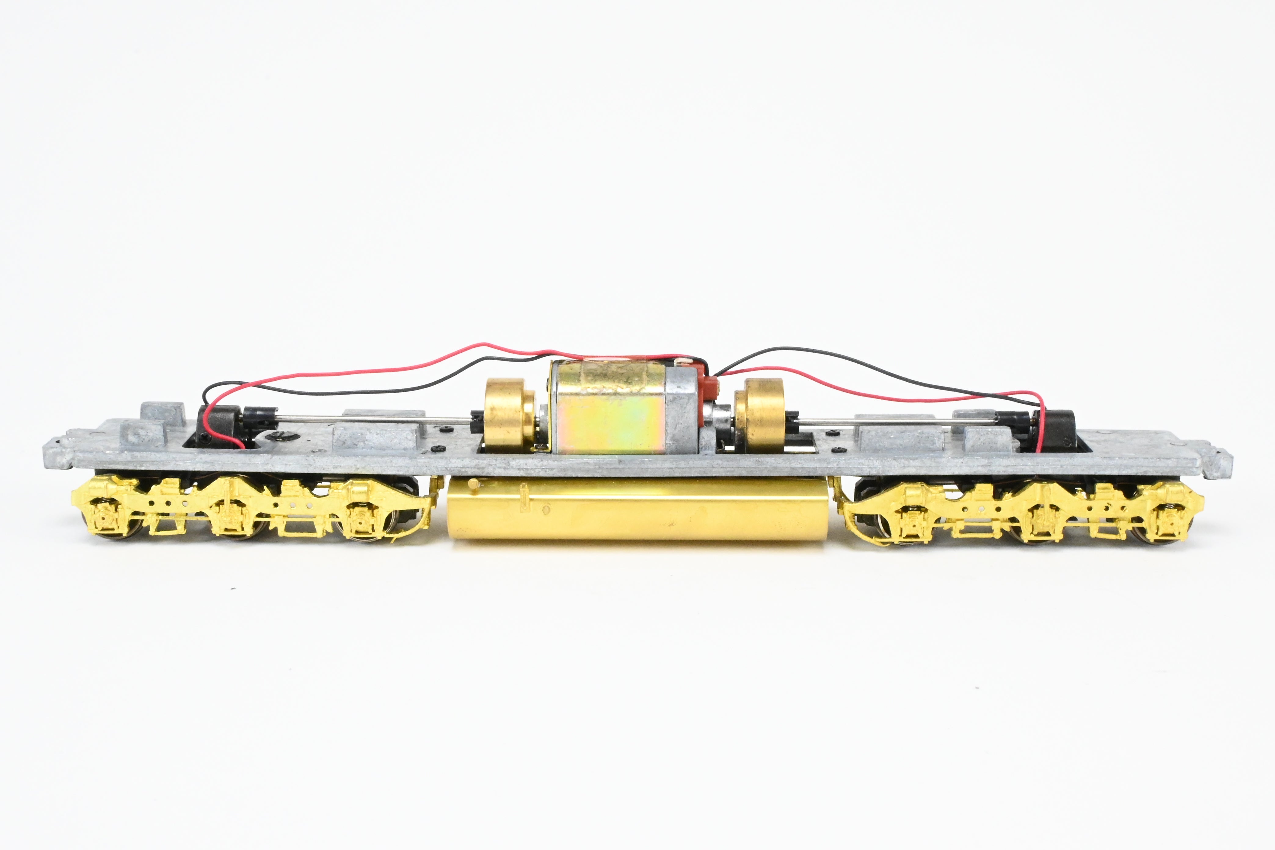HO Scale Brass Model Train Drive Systems by Overland Models Inc. for Athearn EMD SD40 - 2 Locomotives with HT - C Trucks and Large Fuel Tank